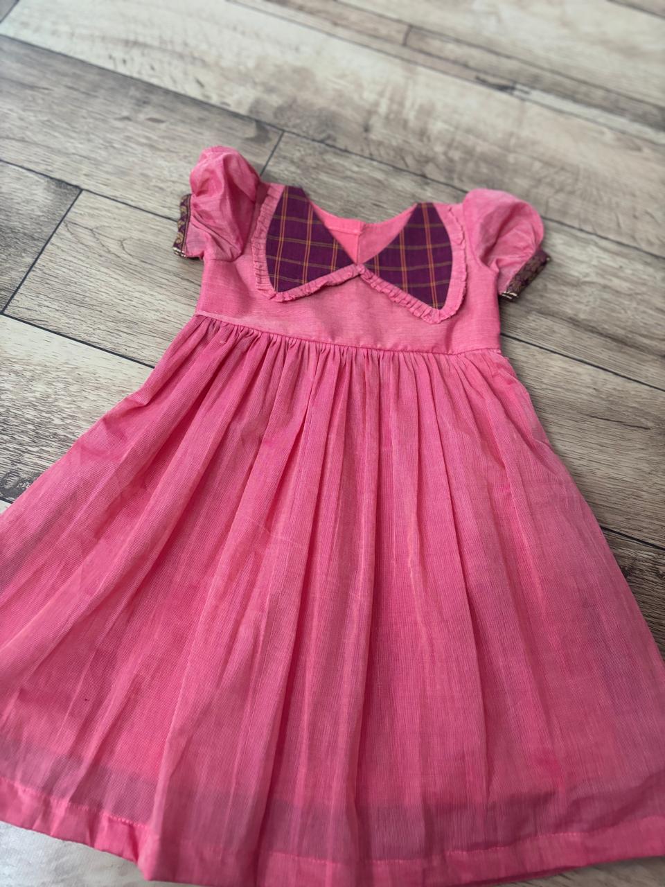 Pinky peach Kanchi baby dress