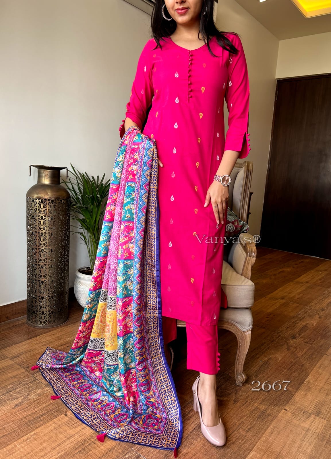 Royal pink Suit Set