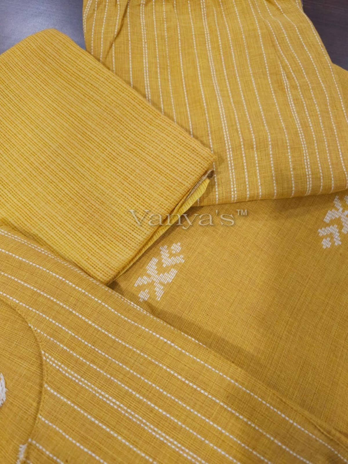 Mustard south cotton Suit Set