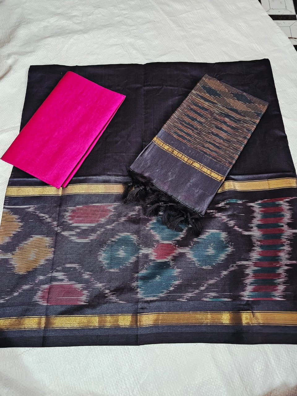Black pink- Ikat Charm Set