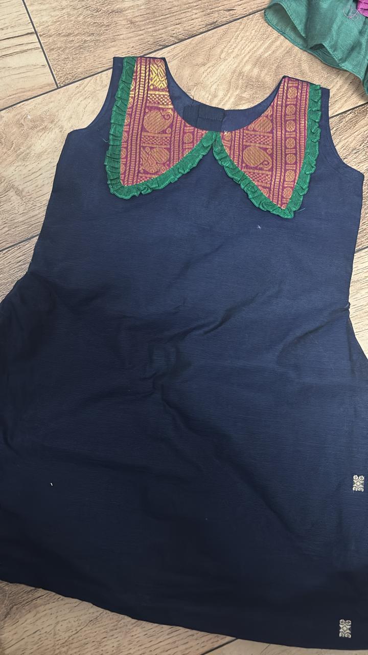 Blue girl Kanchi baby dress