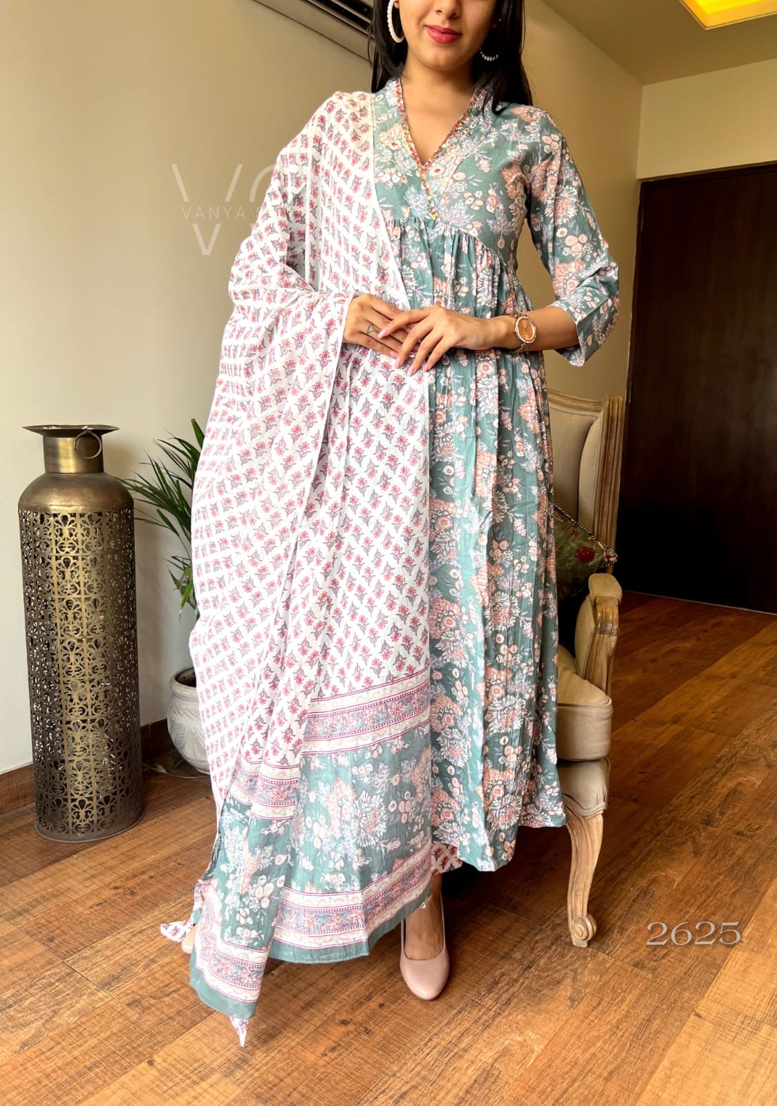 Pastel green Suit Set