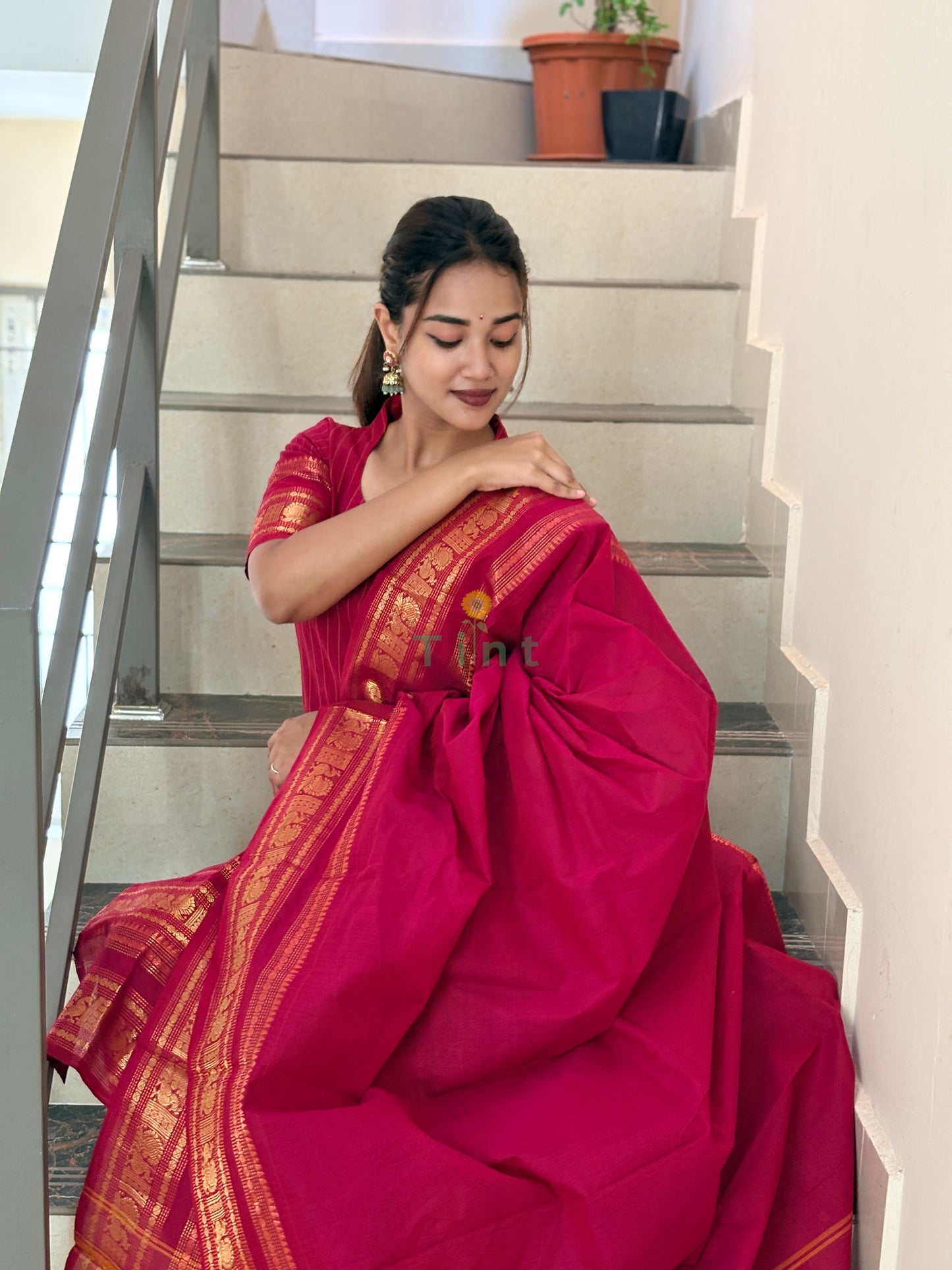Bougainvillea Kanchi Cotton Kurta dupatta