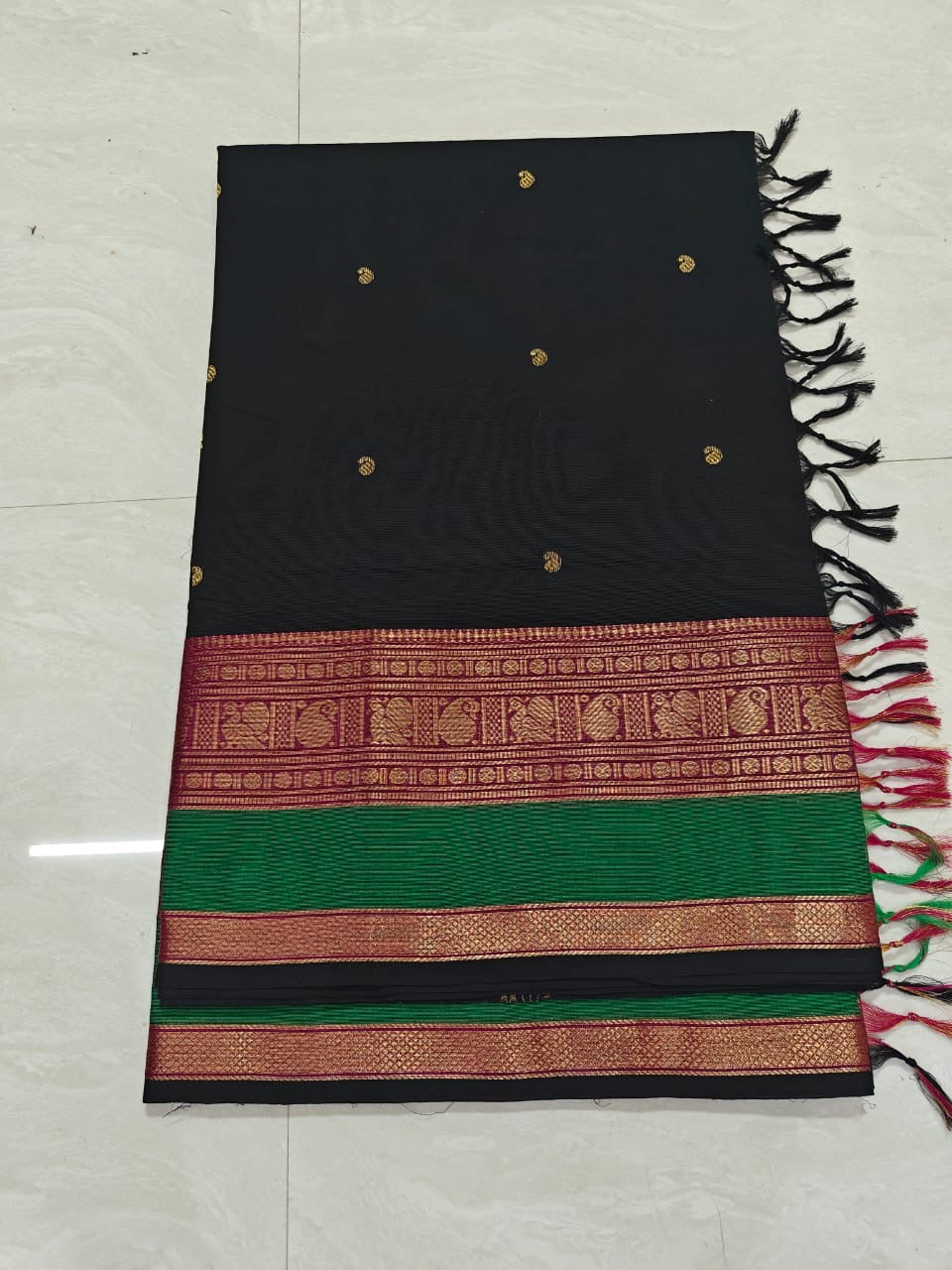 Black Kanchi Cotton Kurta Set