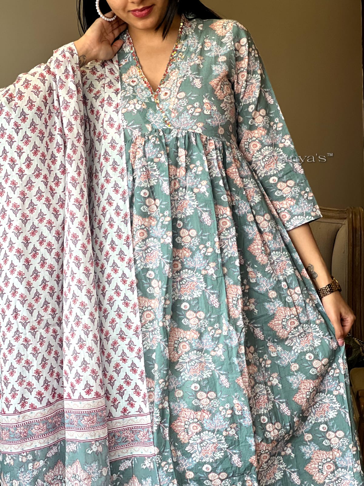 Pastel green Suit Set