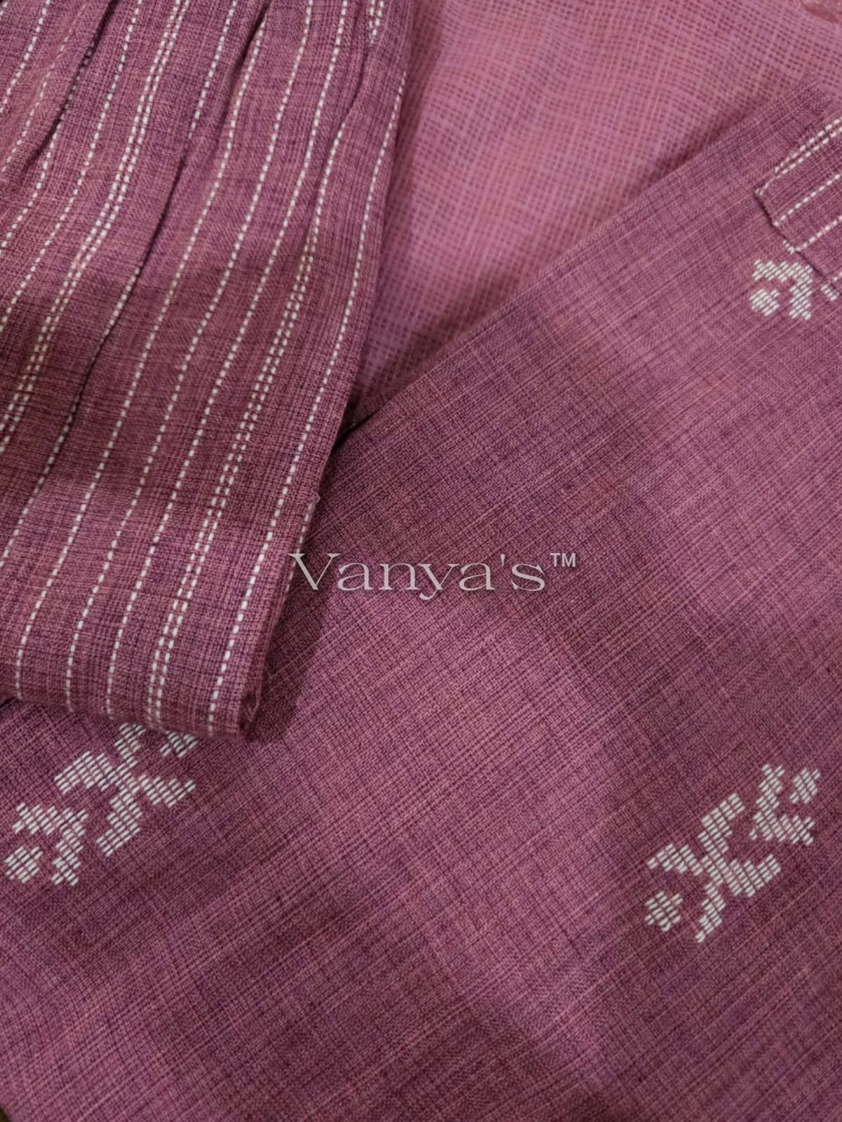 Dusky pink south cotton Suit Set