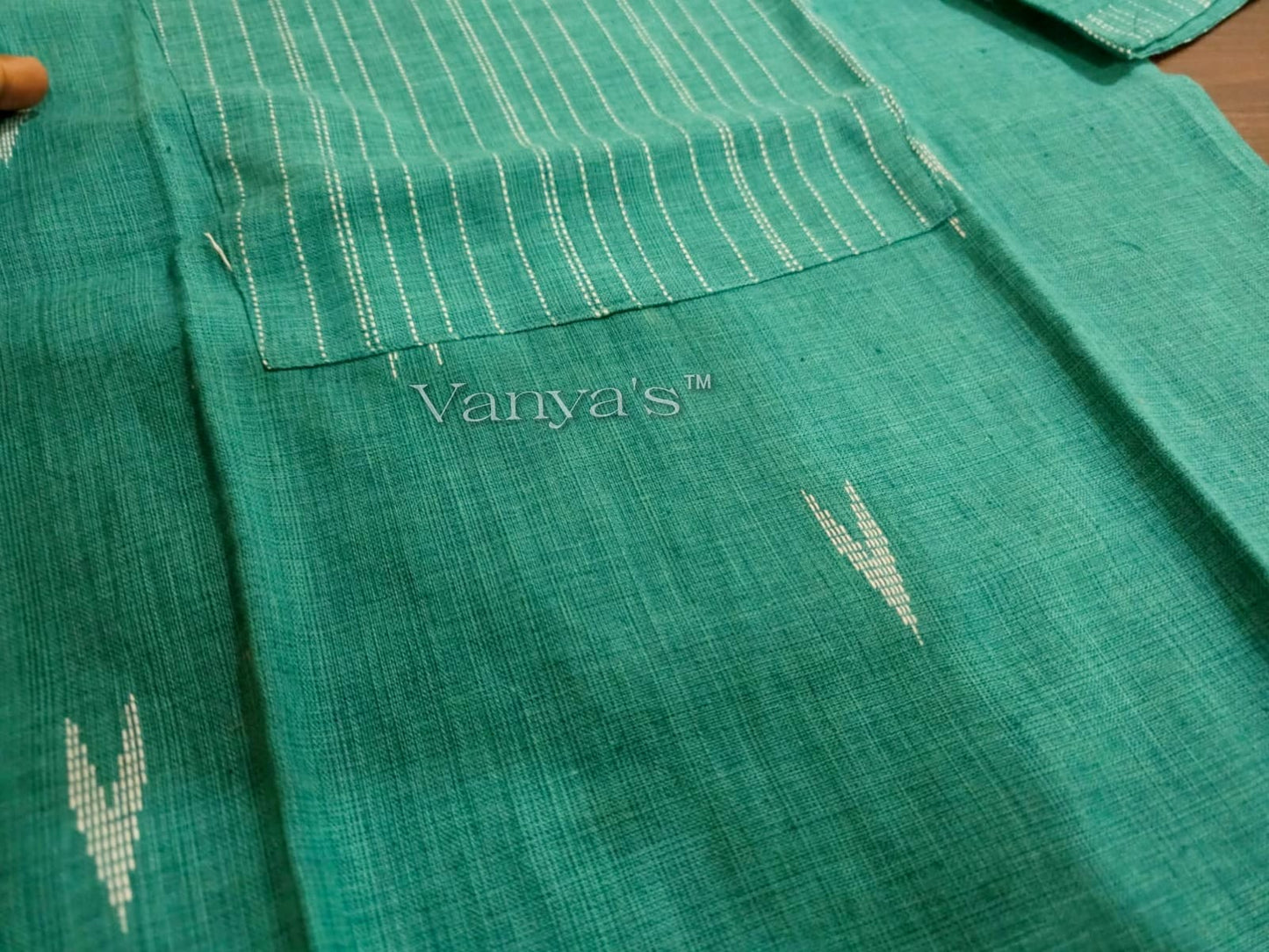 Turquoise south cotton Suit Set