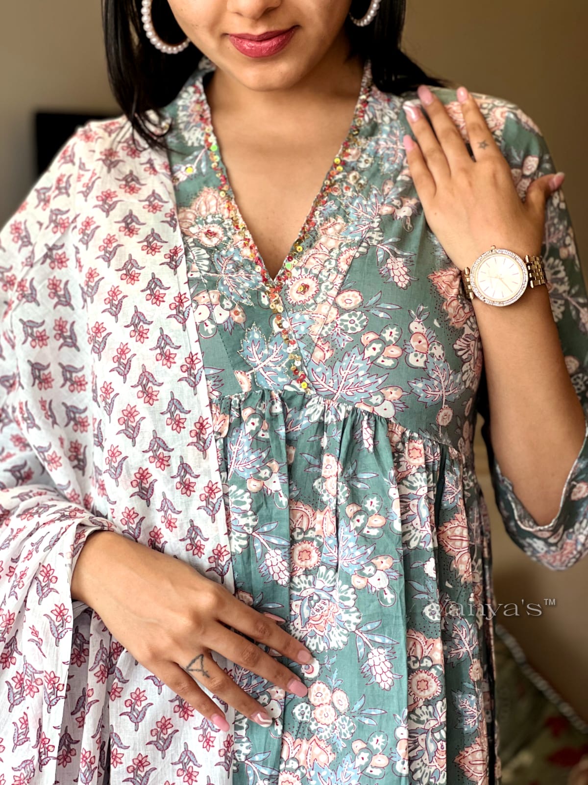 Pastel green Suit Set