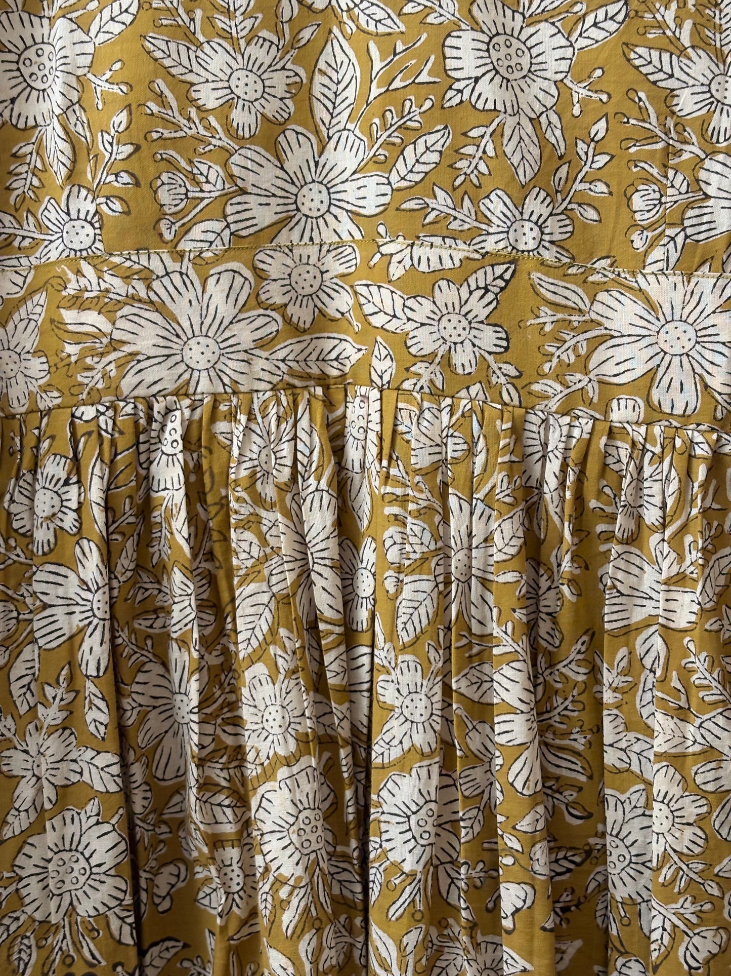 Size S- Mustard Meadow Dress