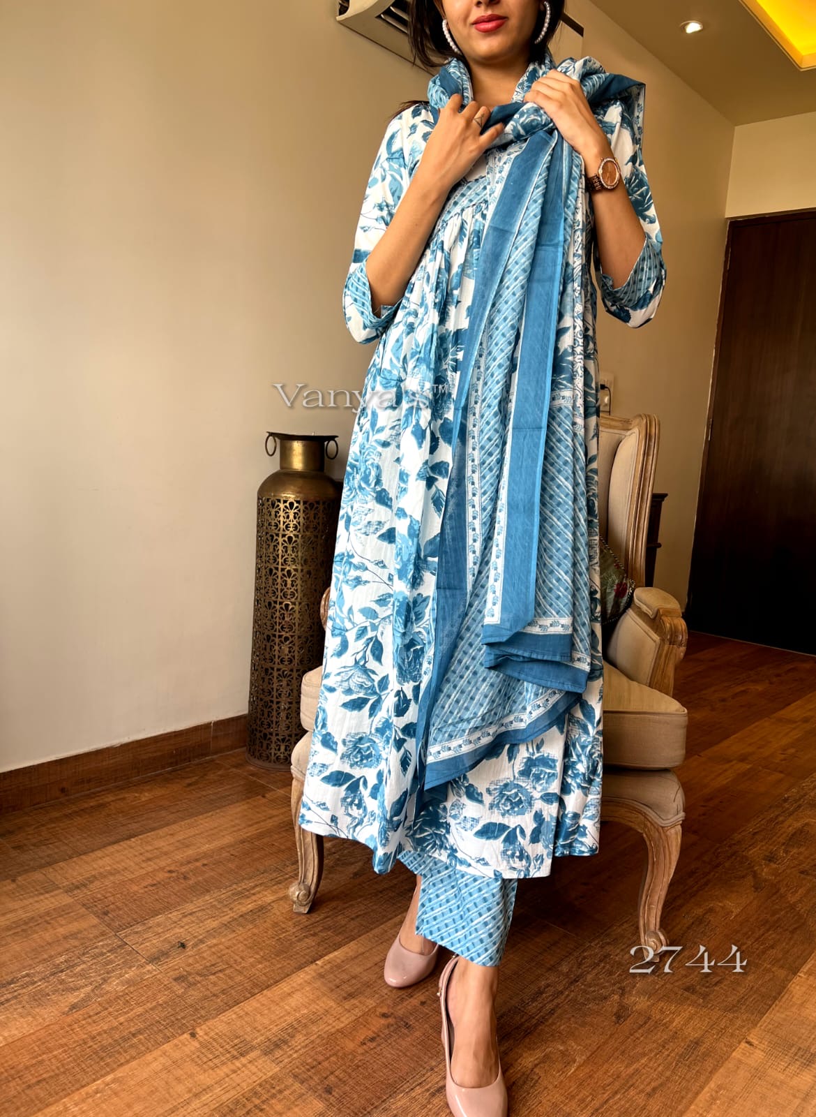 Sky blue Suit Set