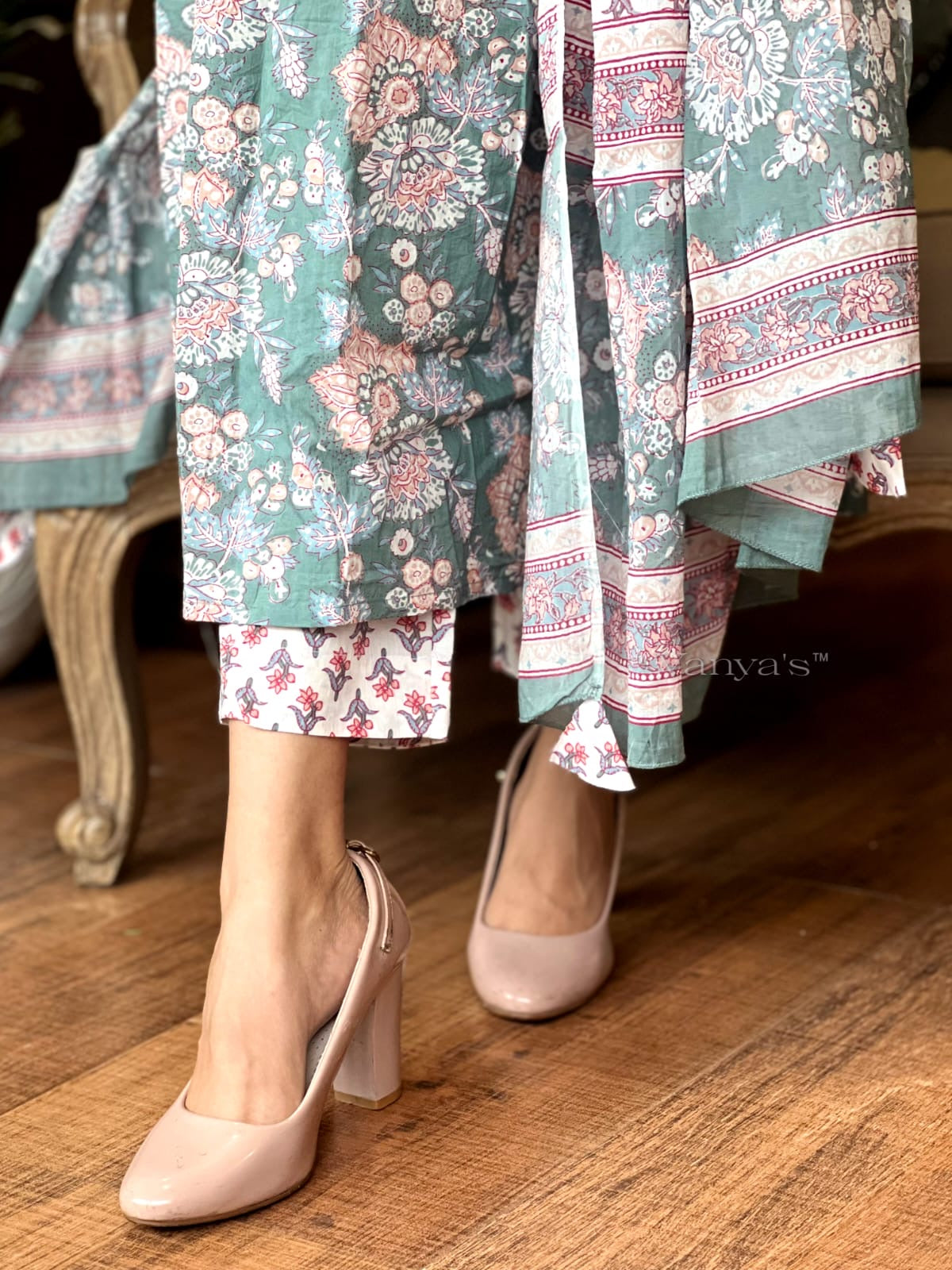 Pastel green Suit Set
