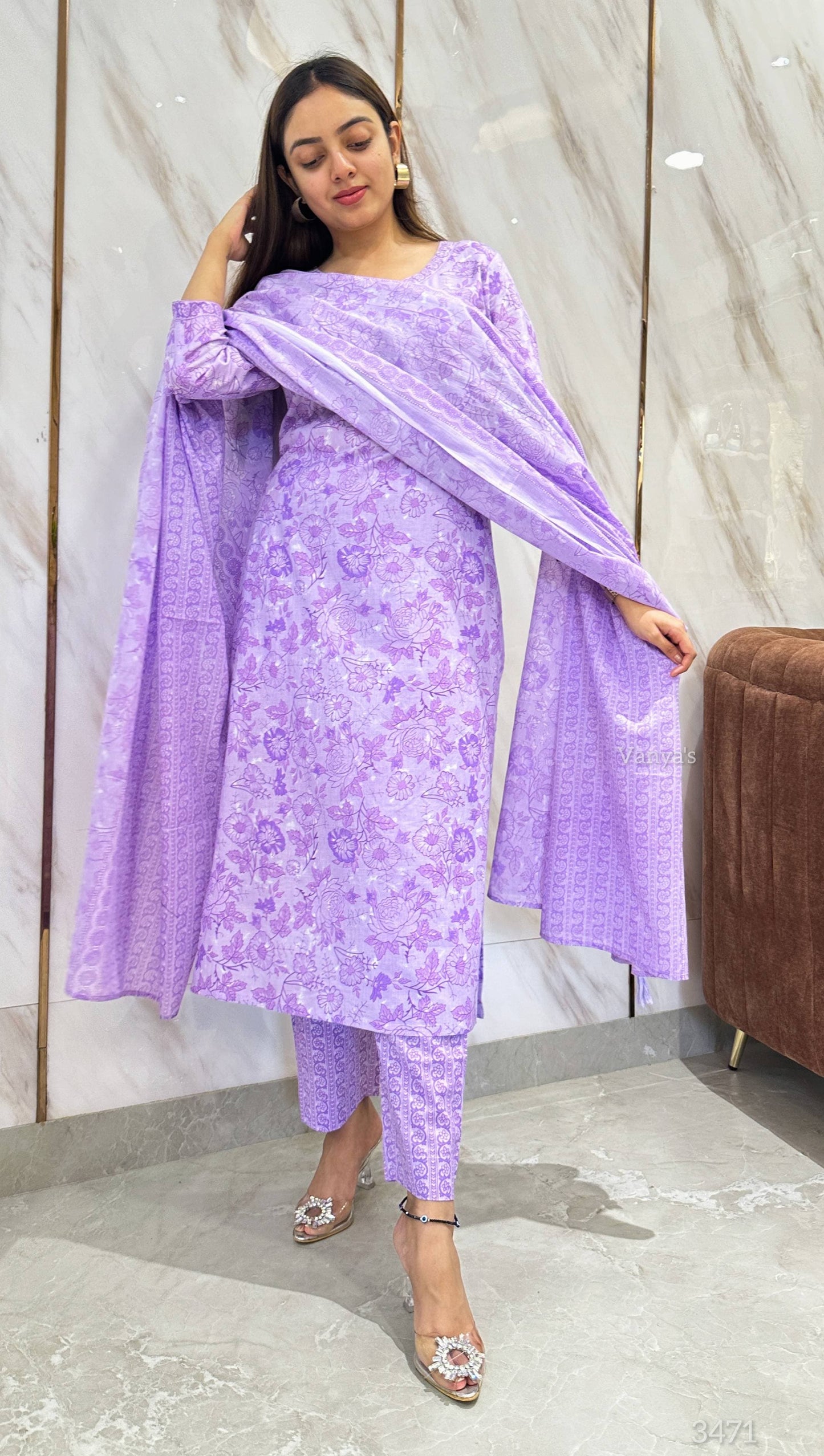 Lilac field Suit Set