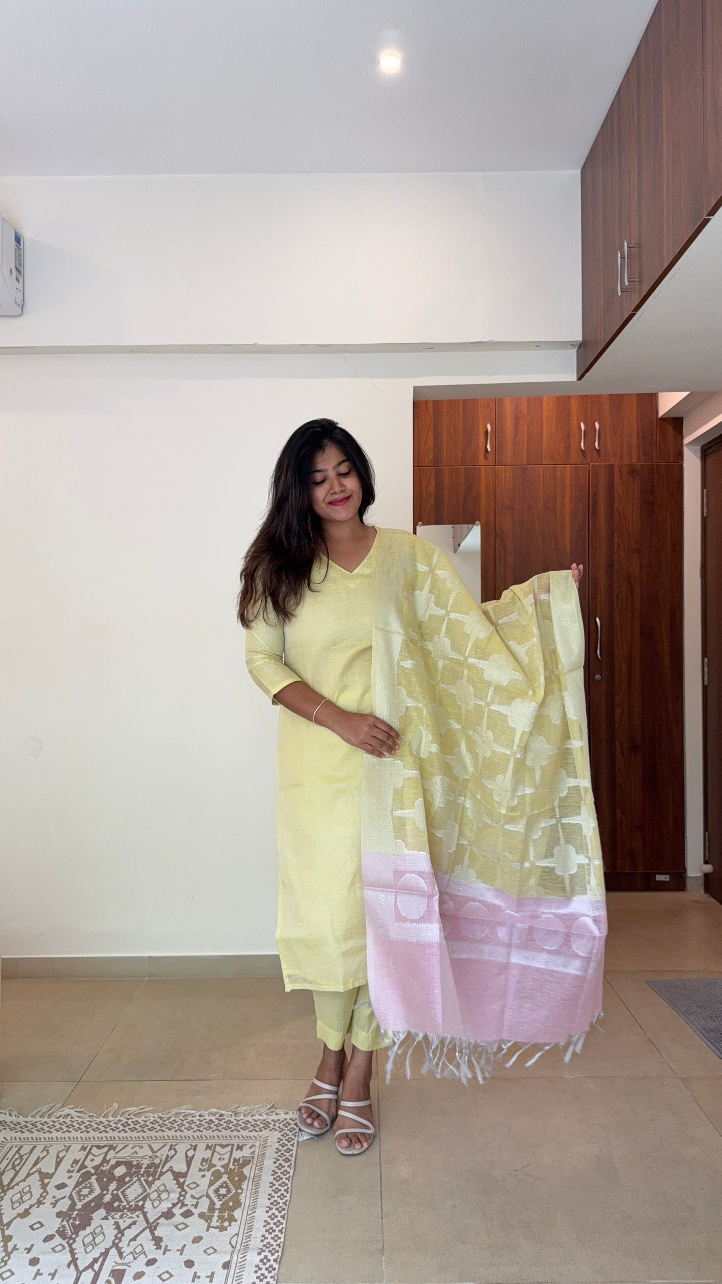Pastel lemon suit set
