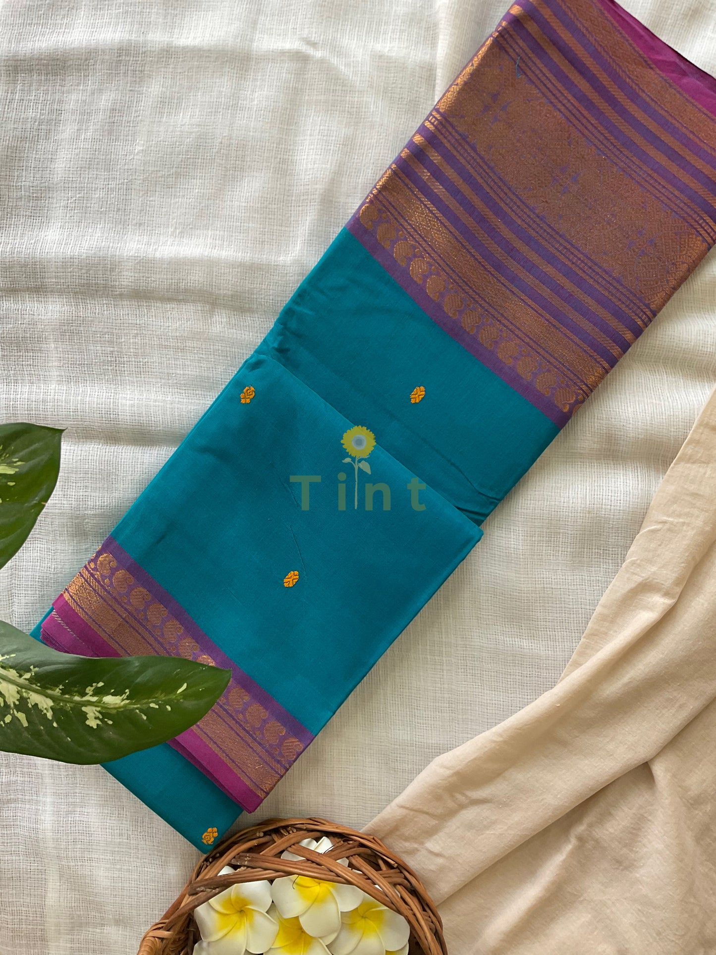 Ocean Dusk Kanchi cotton saree
