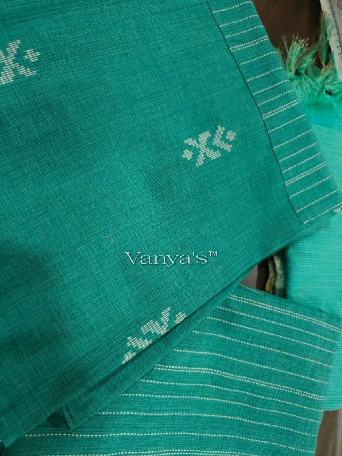 Turquoise south cotton Suit Set