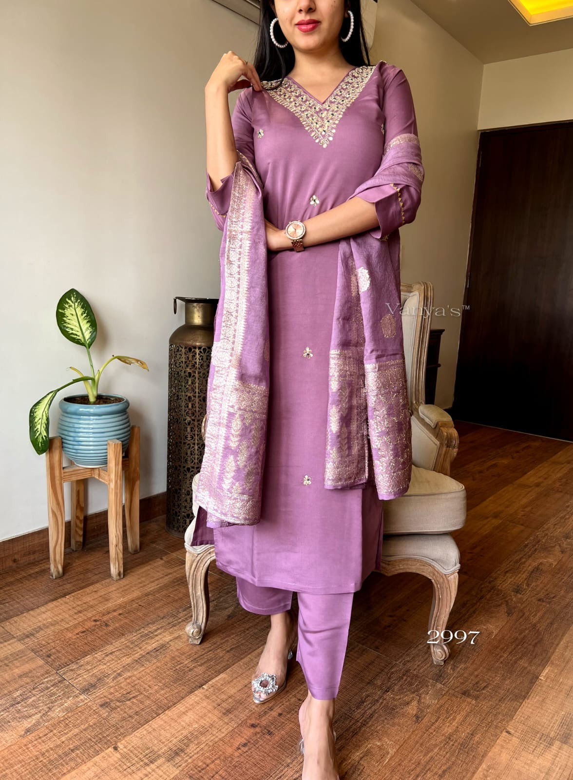 Mauve pink suit set