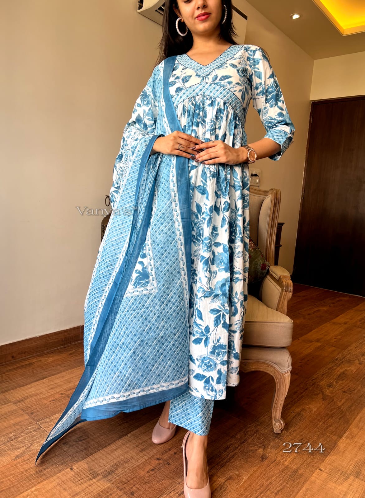 Sky blue Suit Set
