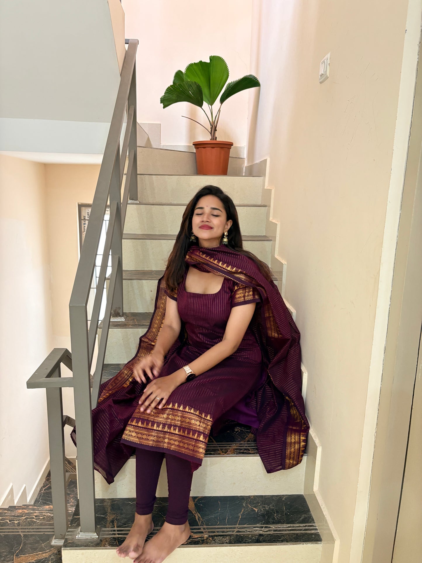 Beetroot Jam kurta dupatta