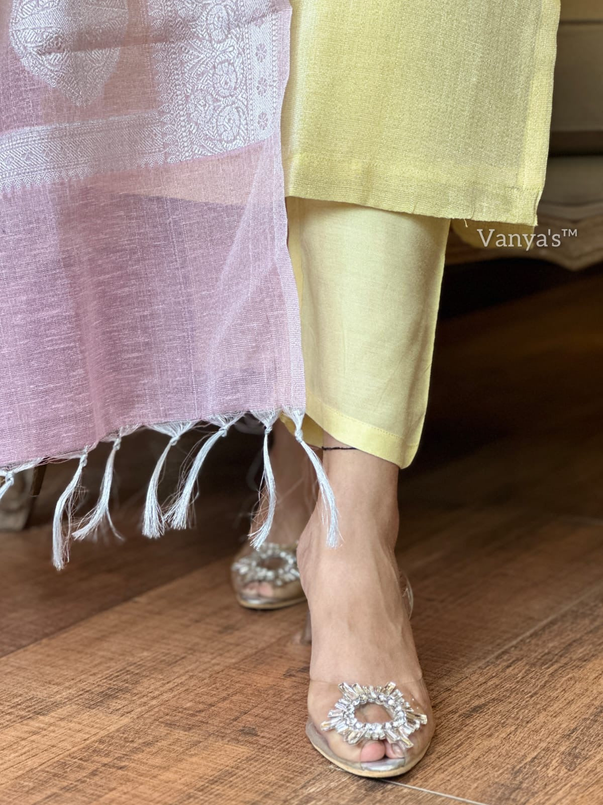 Pastel lemon suit set