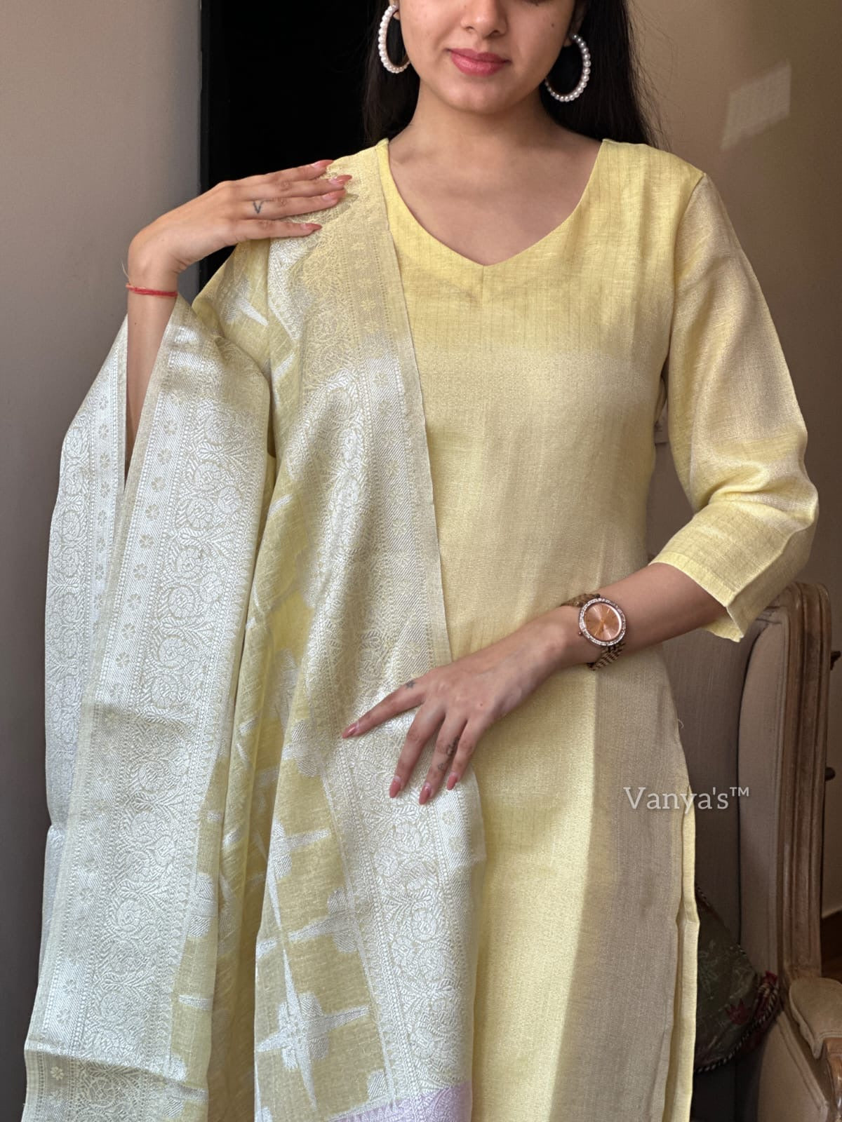 Pastel lemon suit set