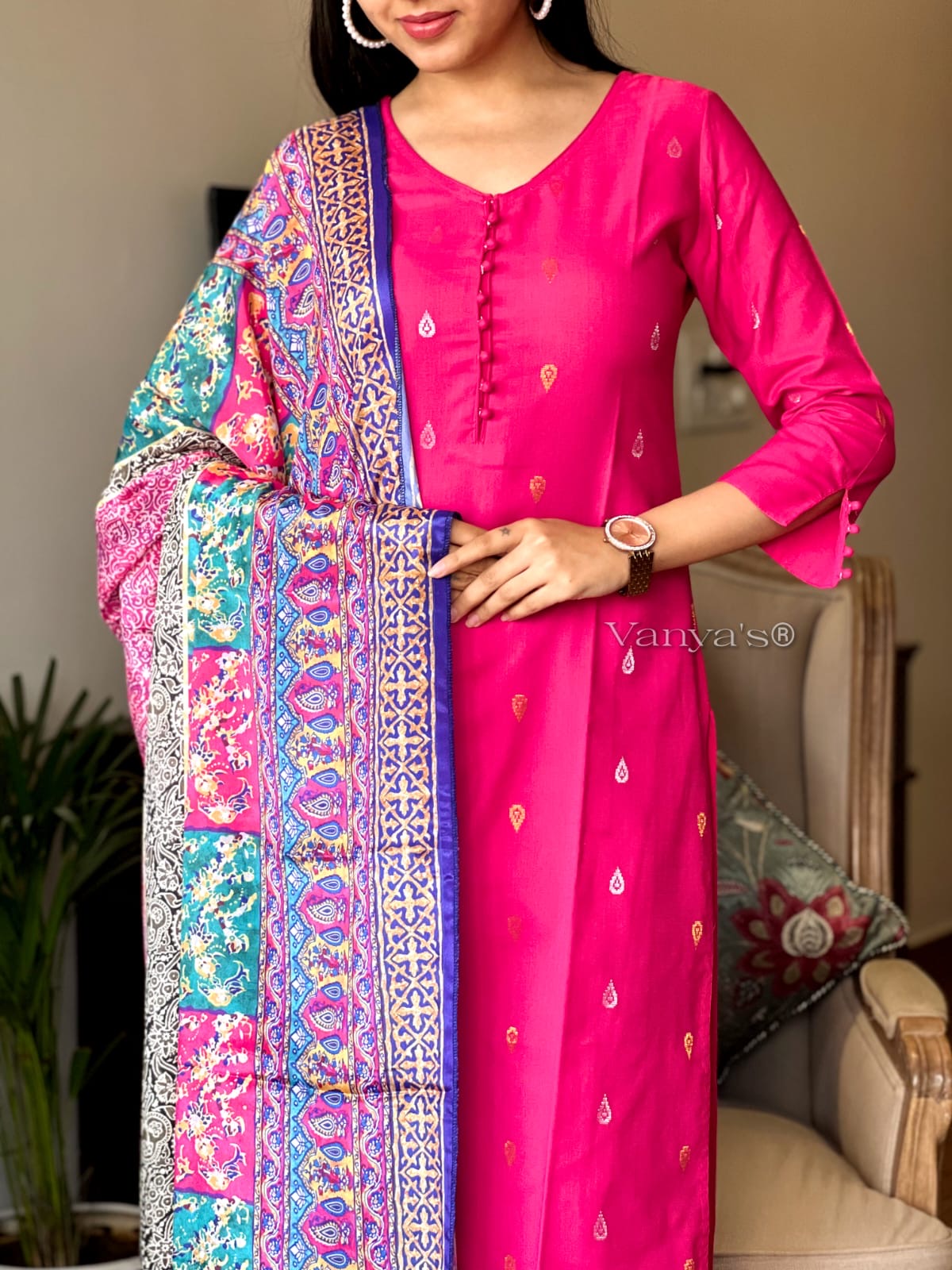 Royal pink Suit Set