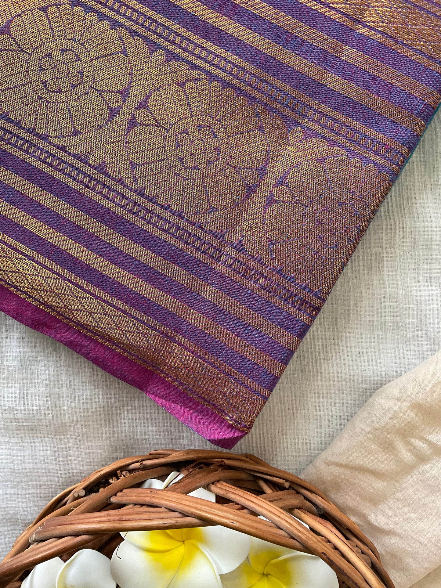 Ocean Dusk Kanchi cotton saree