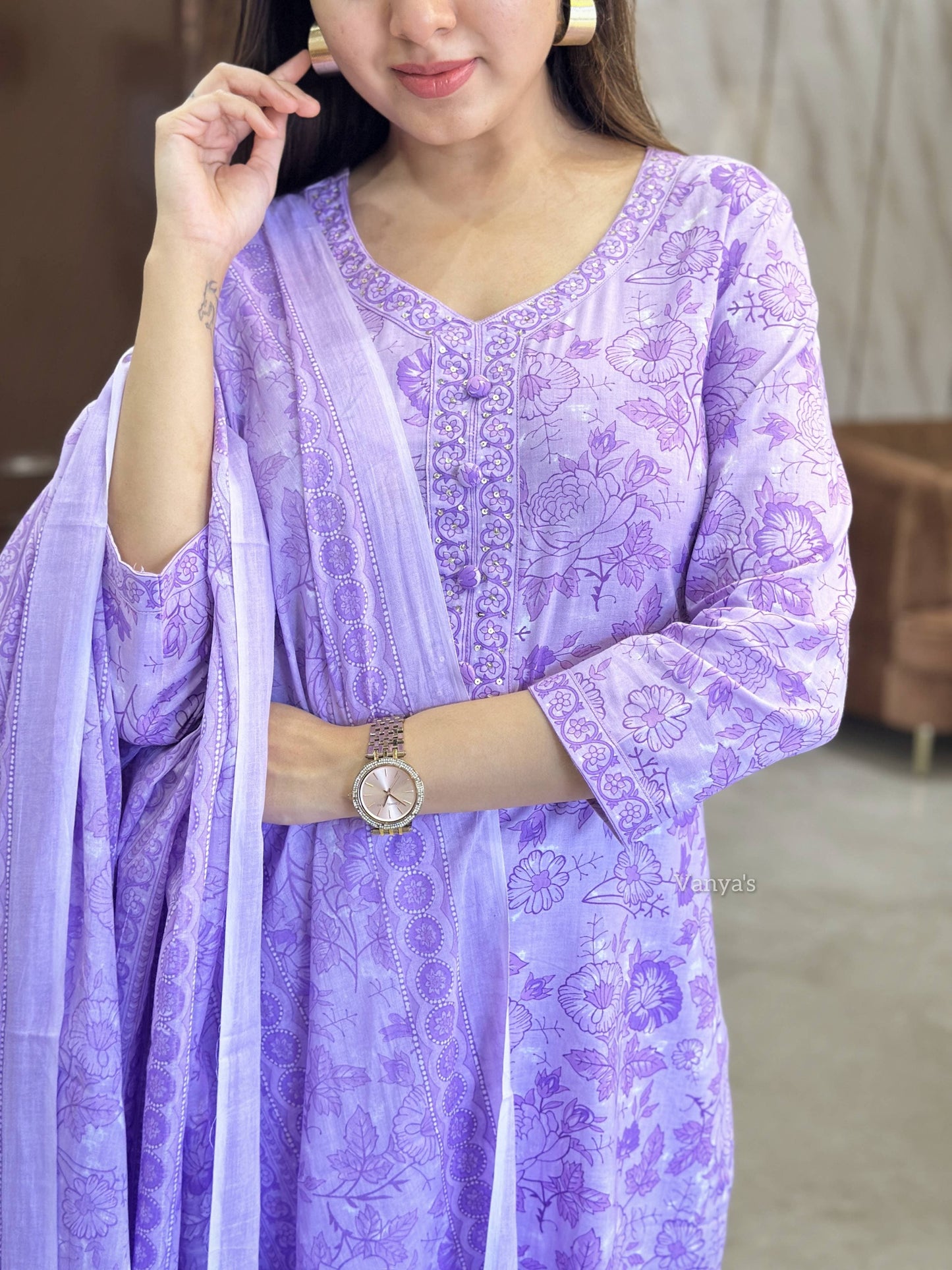 Lilac field Suit Set