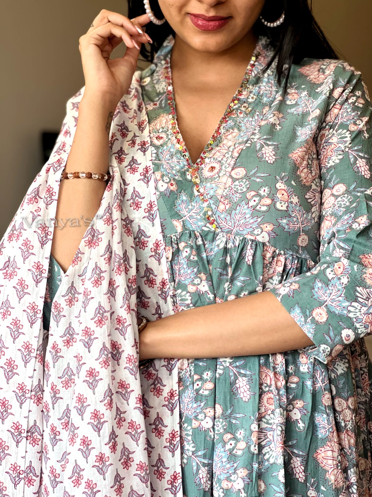 Pastel green Suit Set