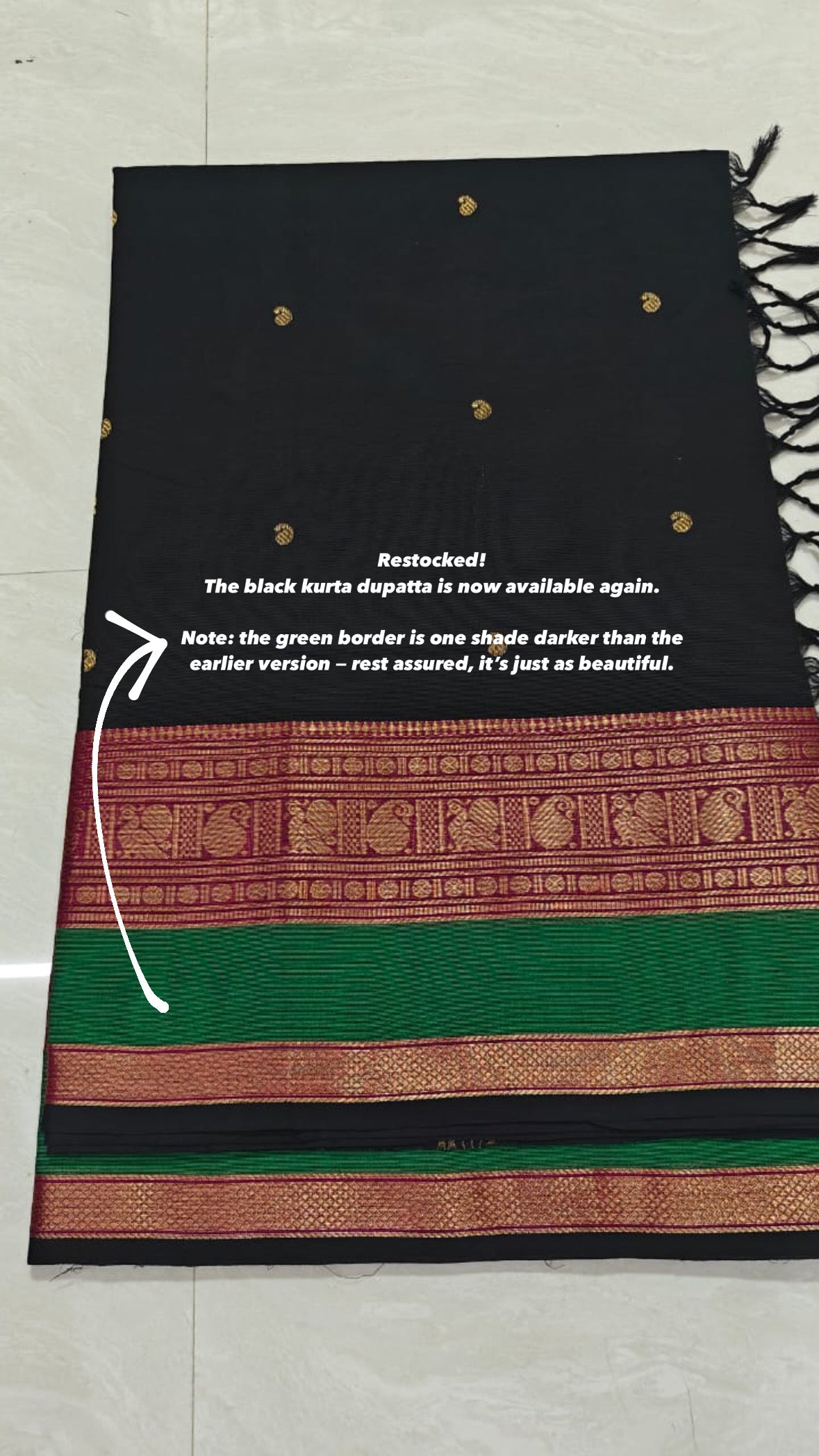 Black Kanchi Cotton Kurta Set