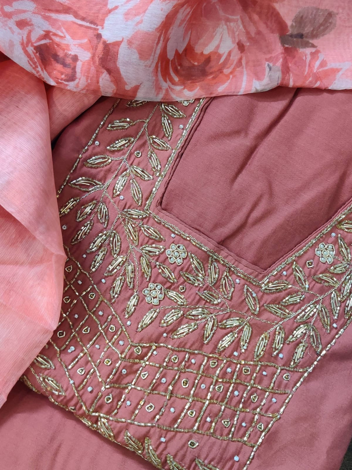 Peach suit set