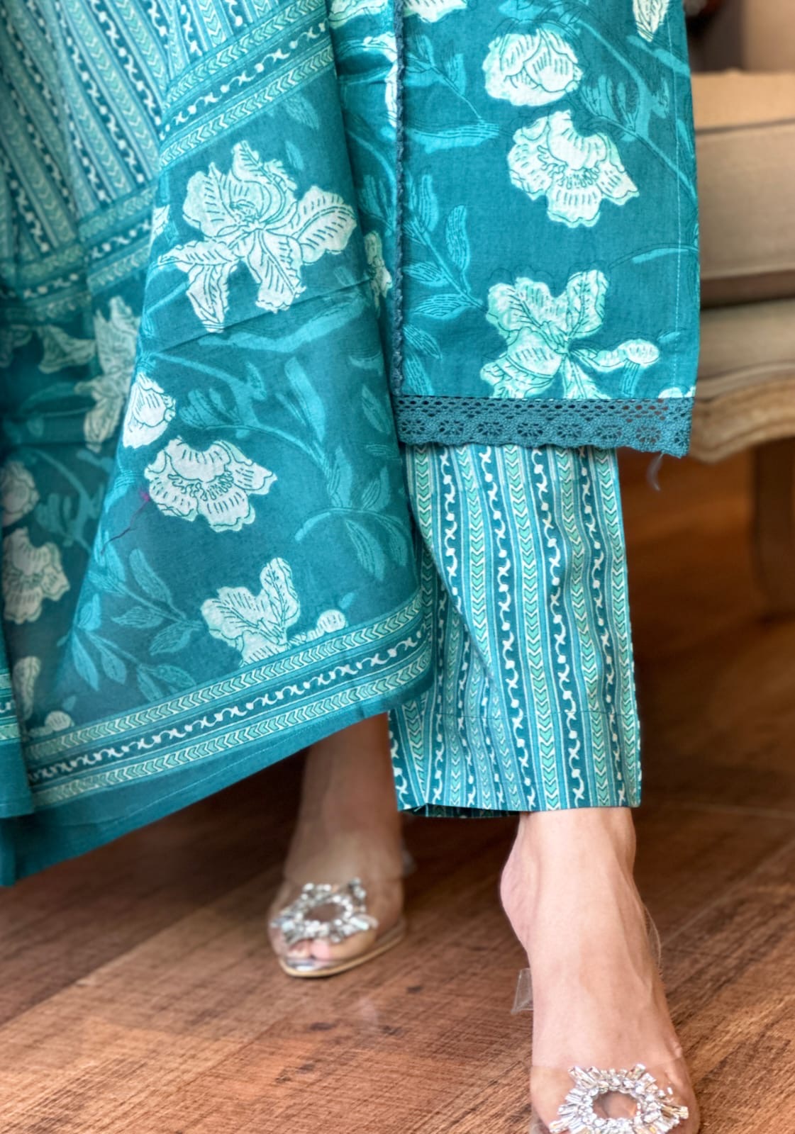 Teal Suit Set