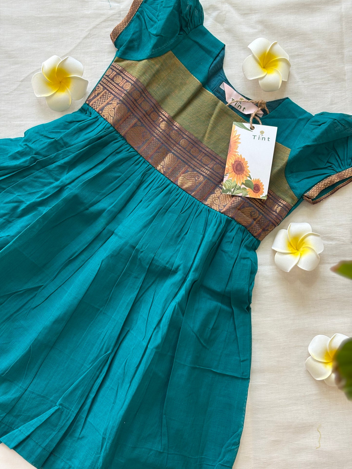 Turquoise Kanchi baby dress