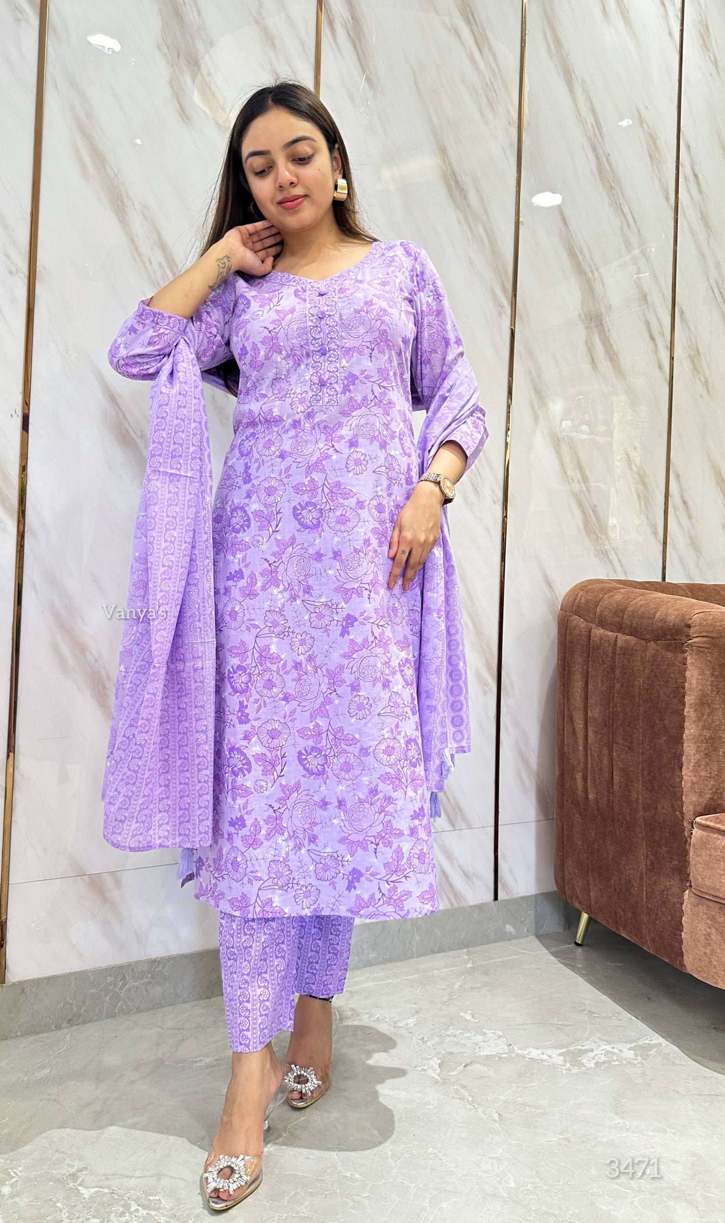 Lilac field Suit Set