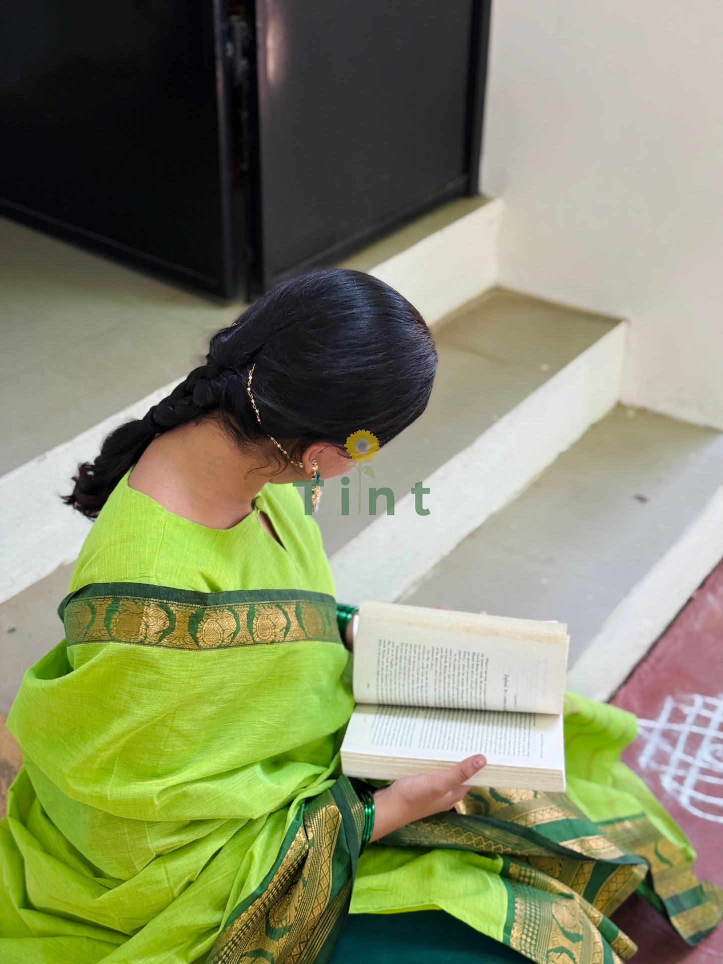 Kili – Green Kanchi Cotton Kurta dupatta