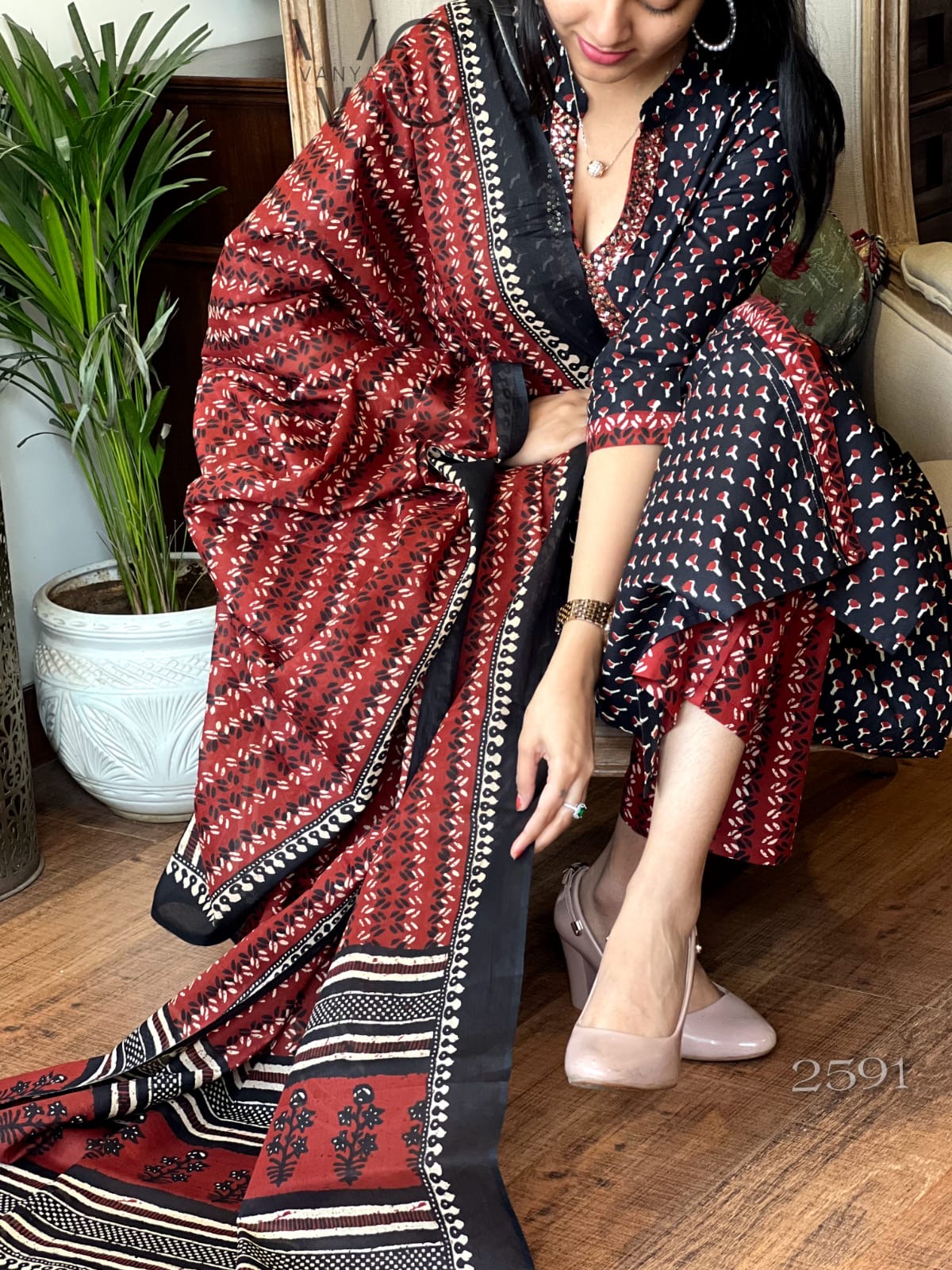 Brick red suit set