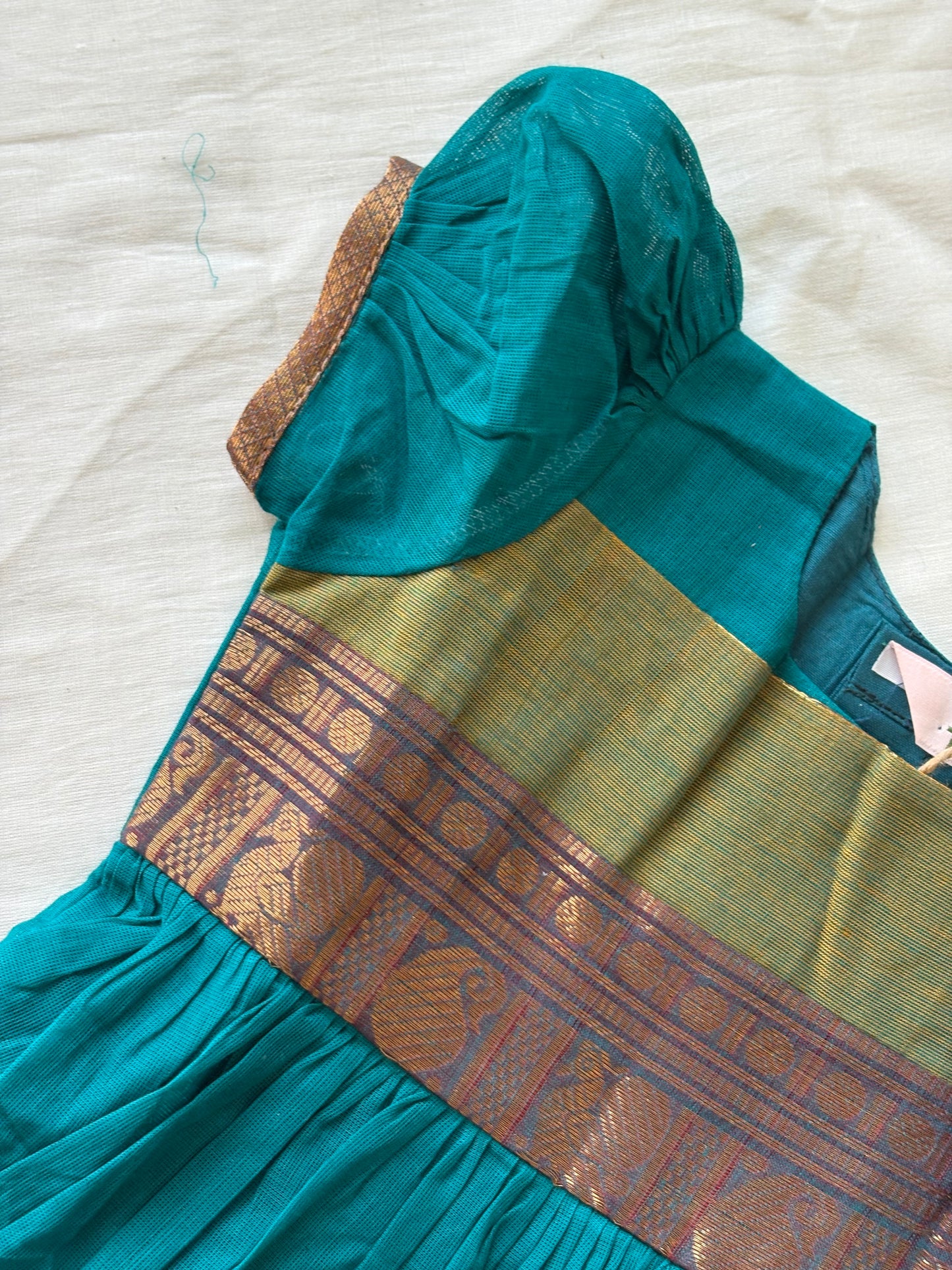 Turquoise Kanchi baby dress