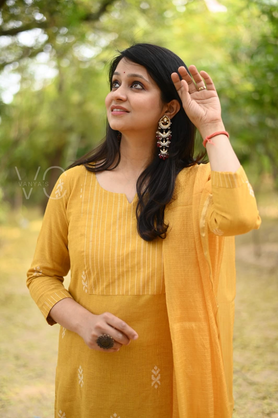Mustard south cotton Suit Set