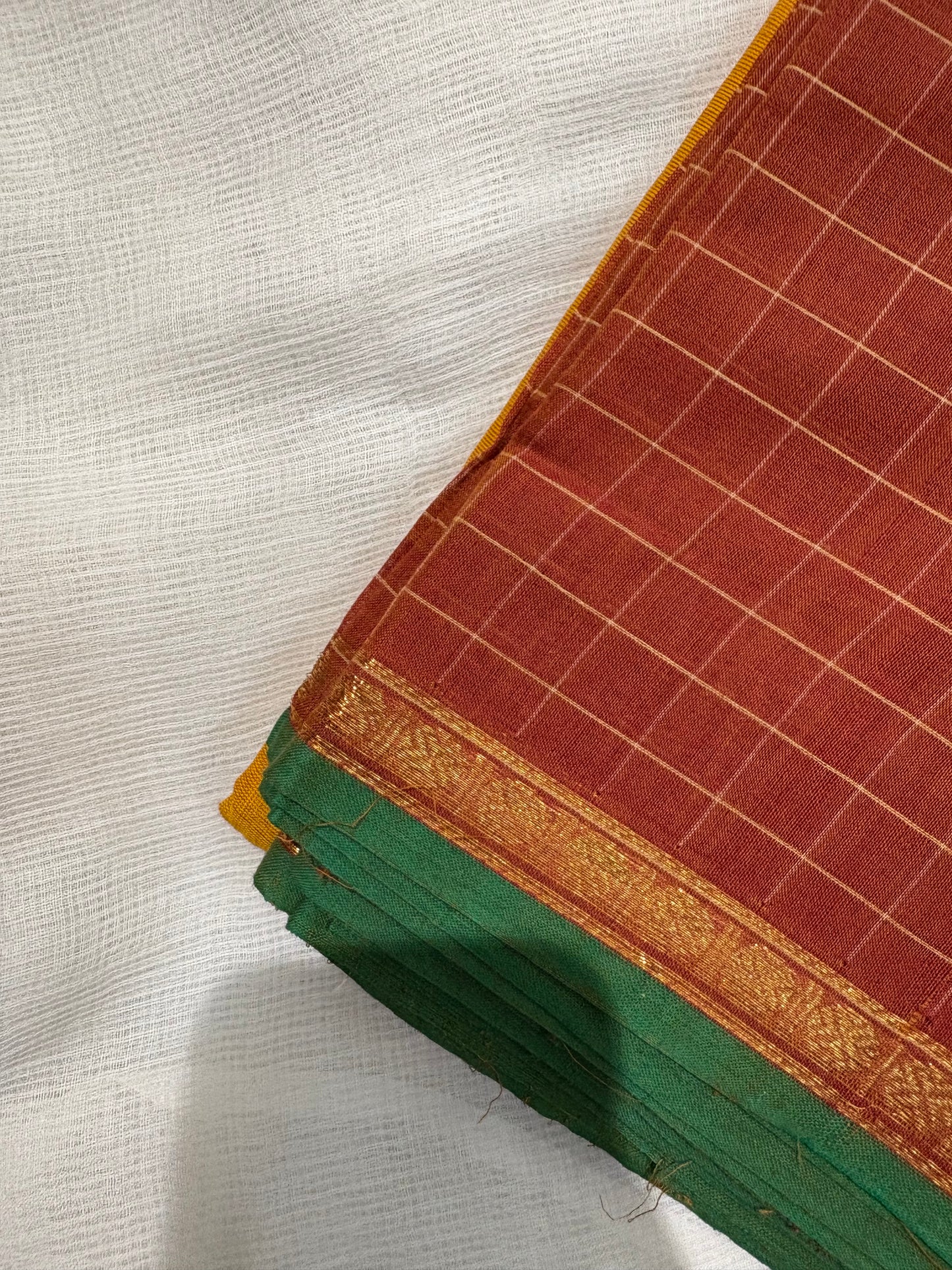 Sunset Rust Saree