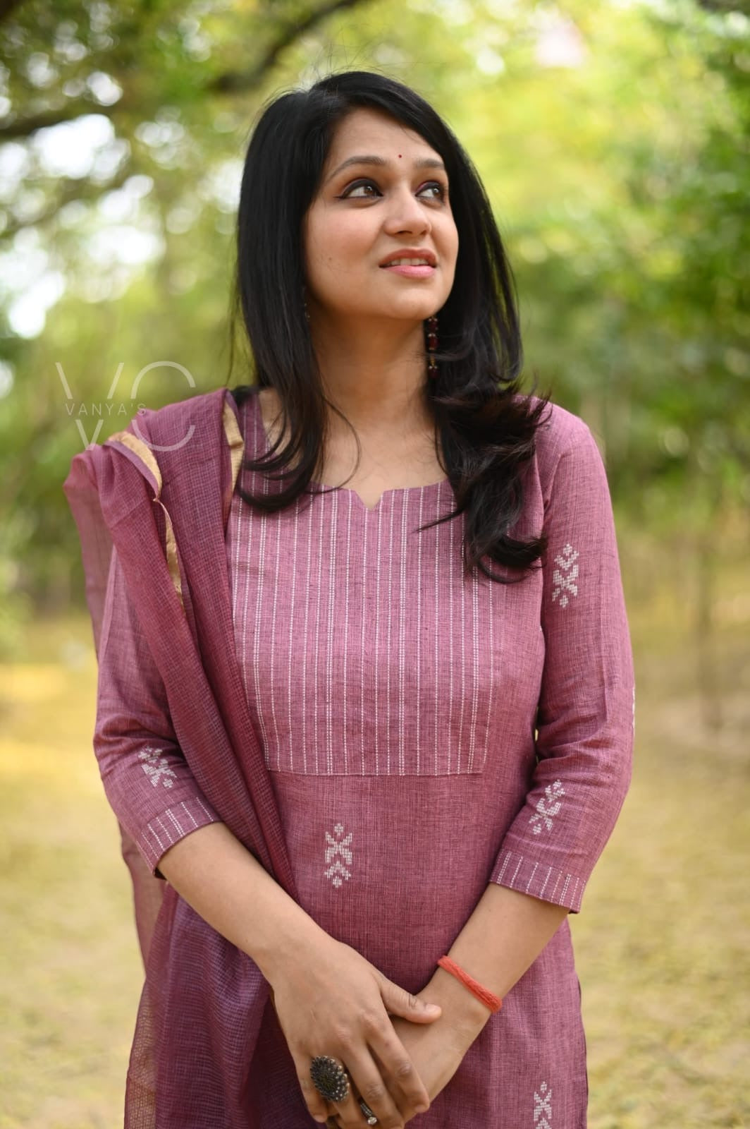 Dusky pink south cotton Suit Set