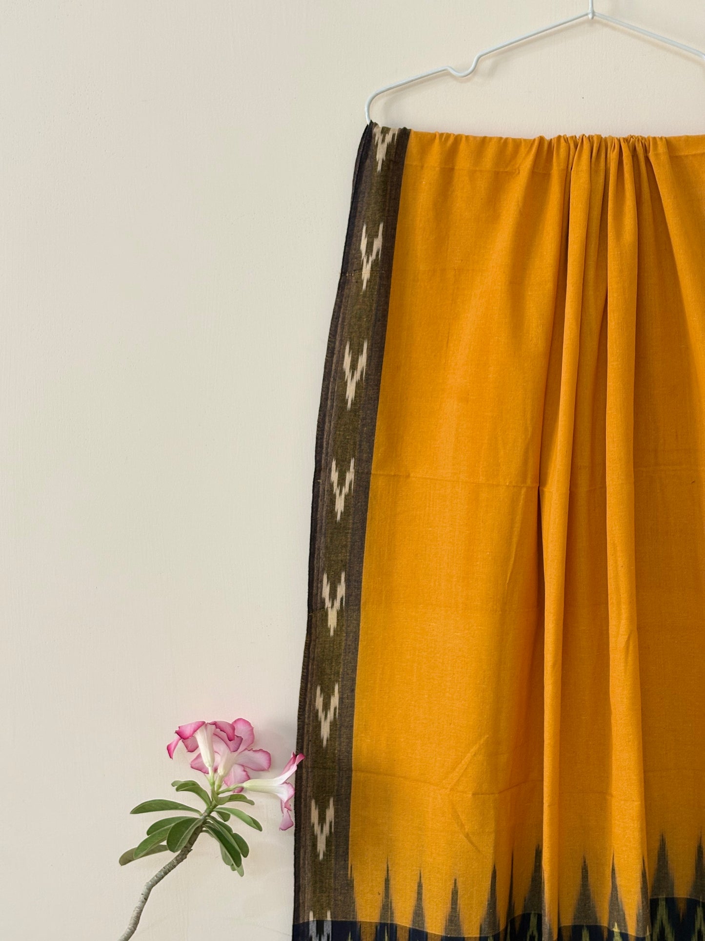 Marigold Shadow Ikat Dupatta