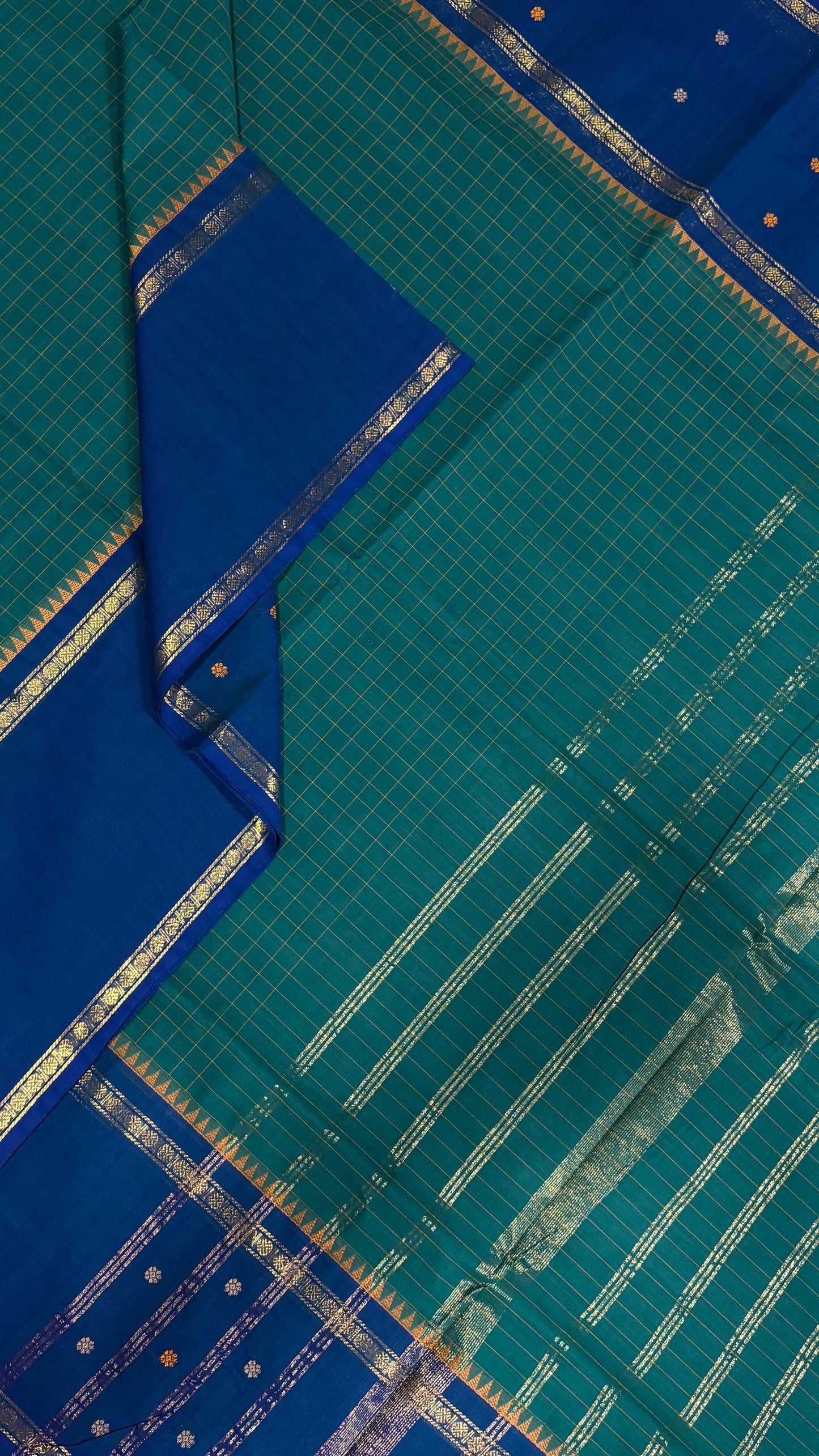Peacock kattam cotton saree