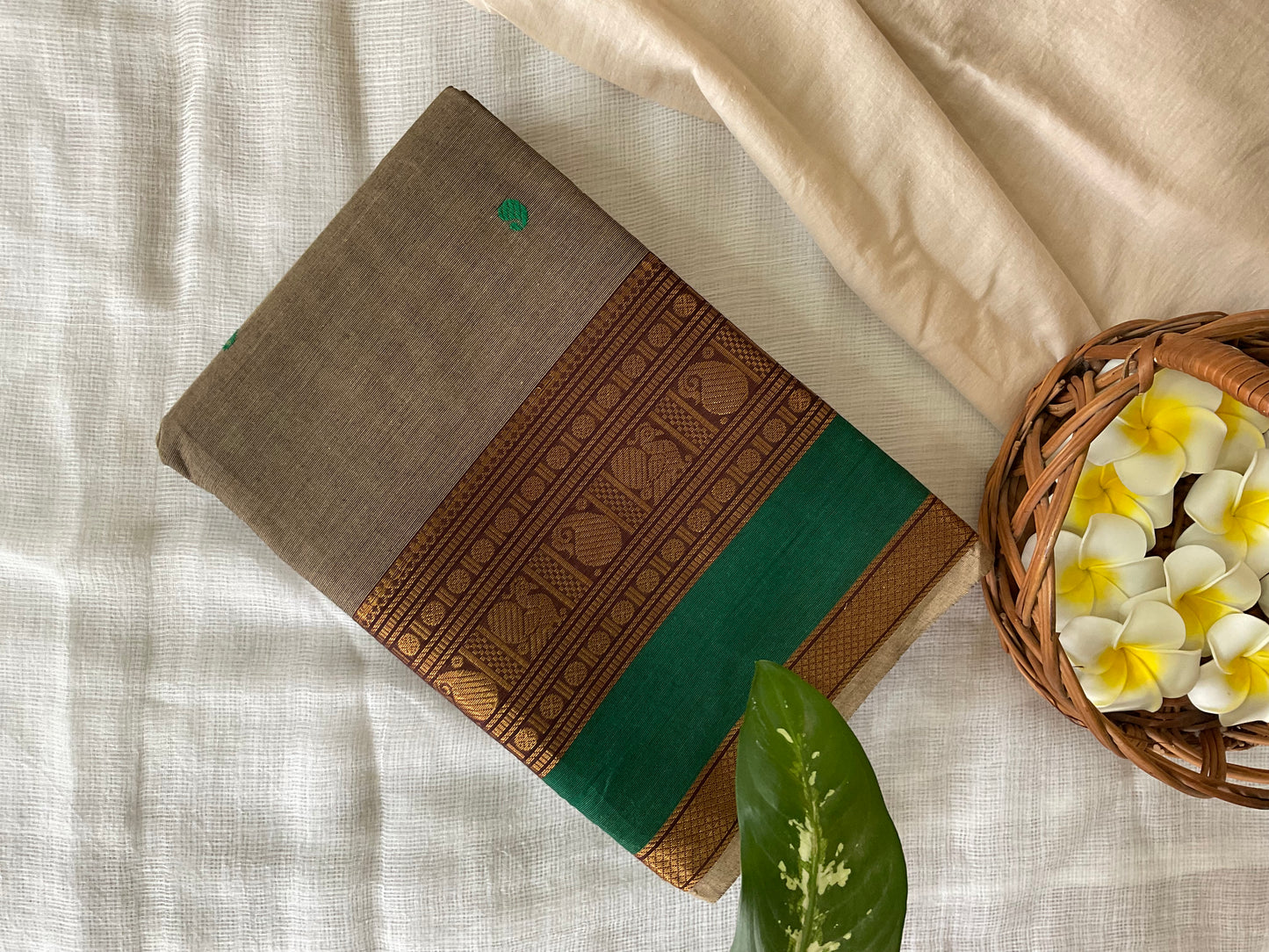 Grey Kanchi cotton