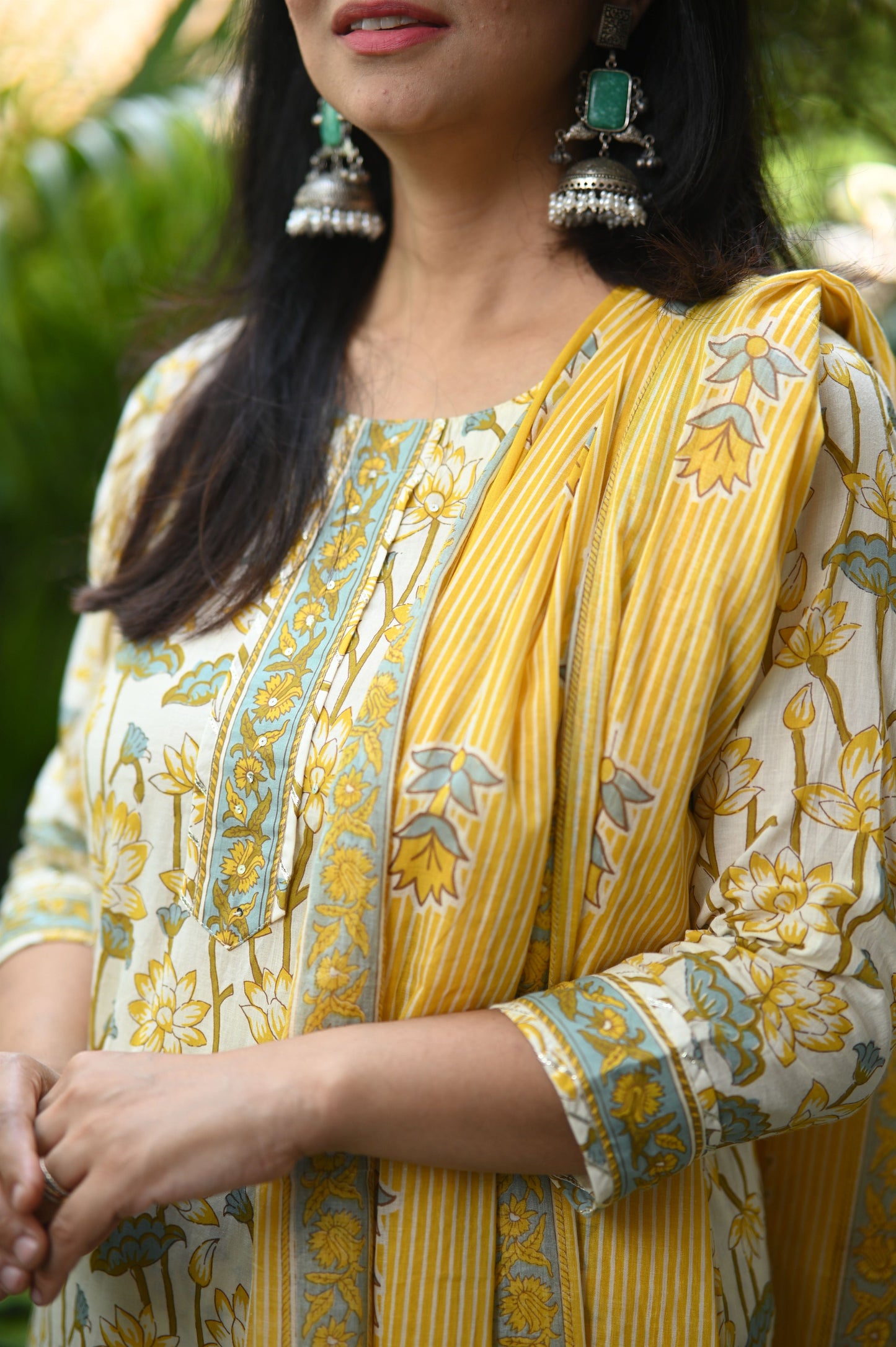 Sunflower Cotton Suit Set