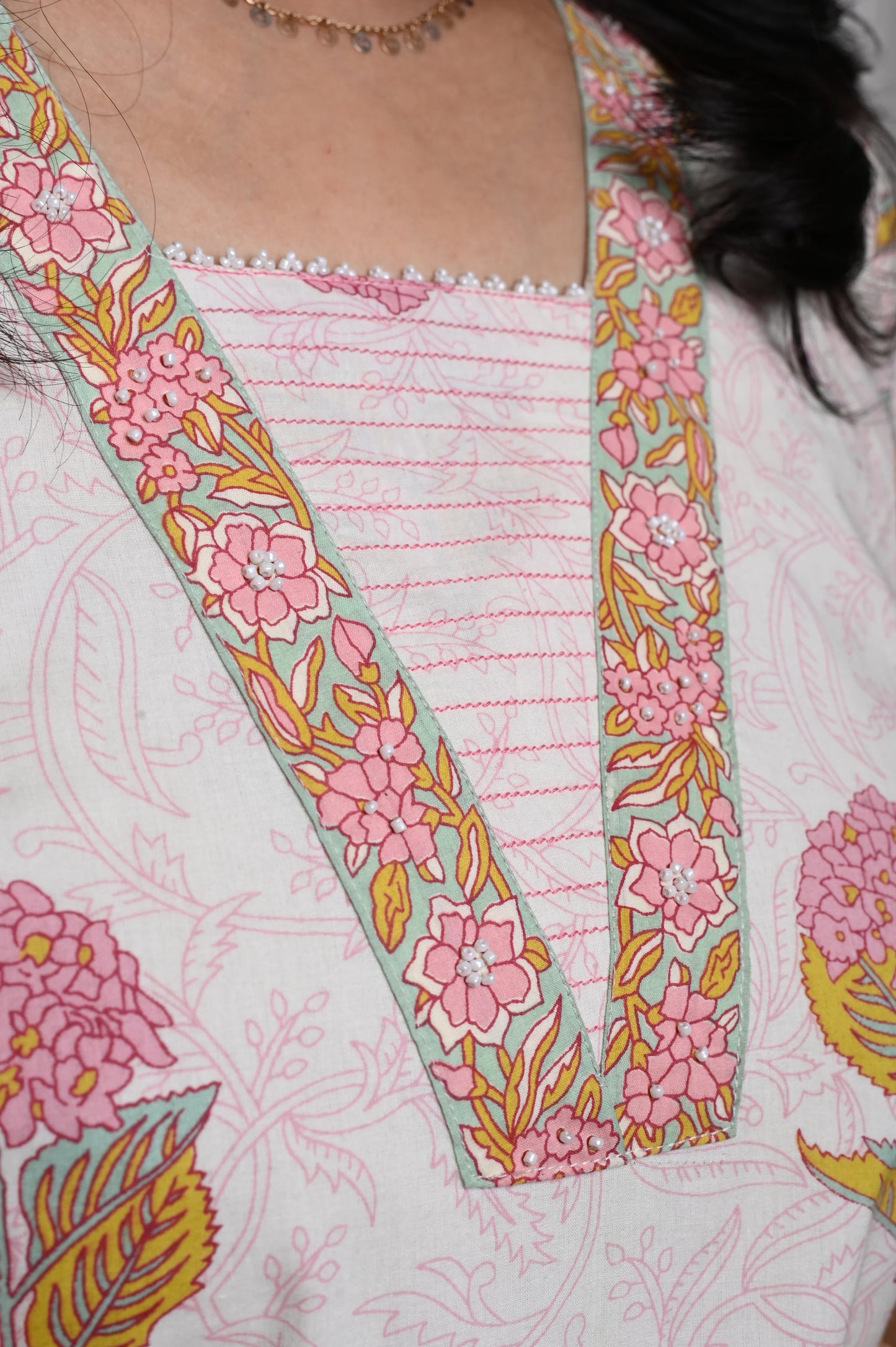 Light Mood Handblock Printed Cotton Suit Set