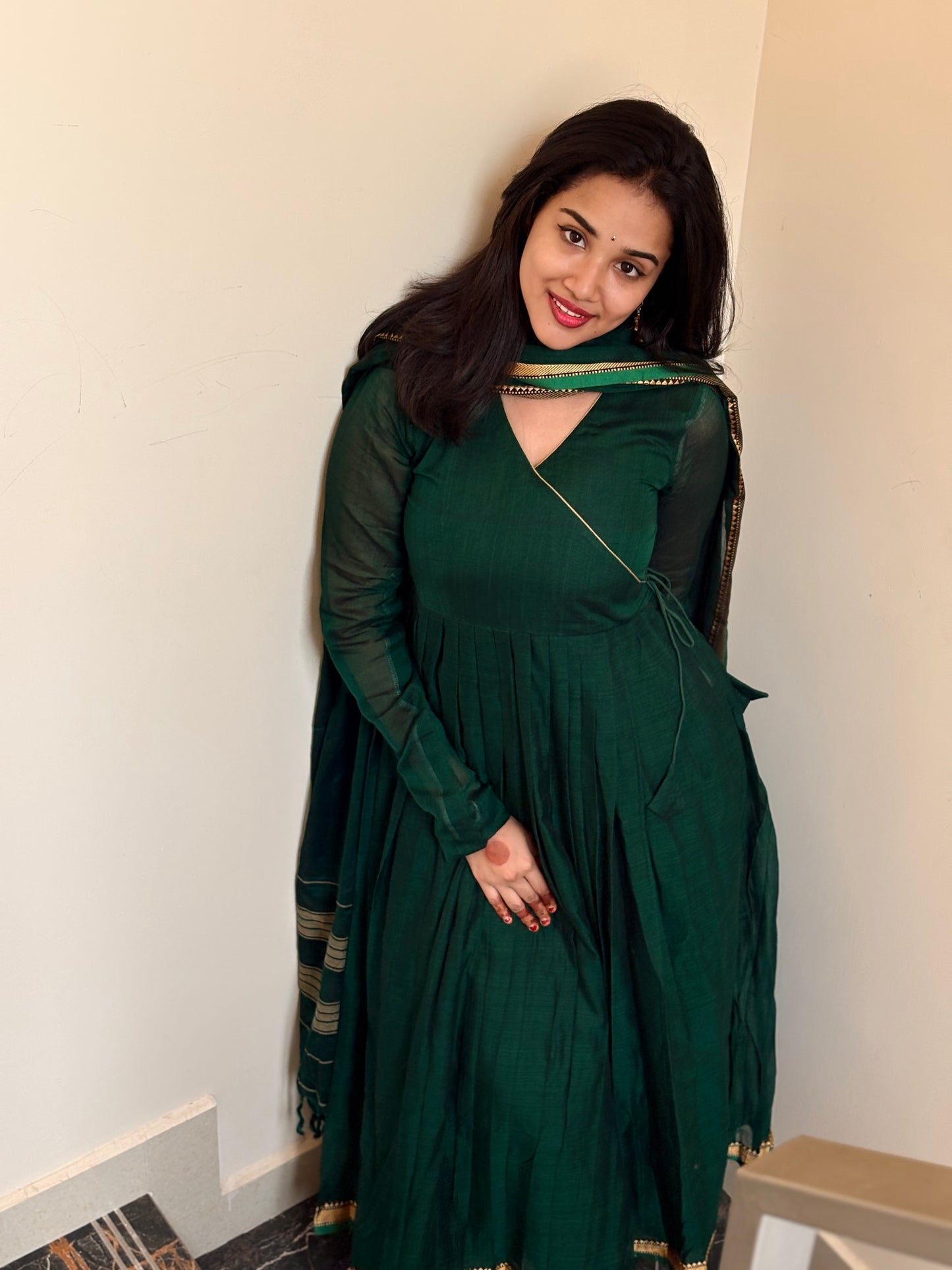 Jade Green cotton dress (Prebooking 20 days)