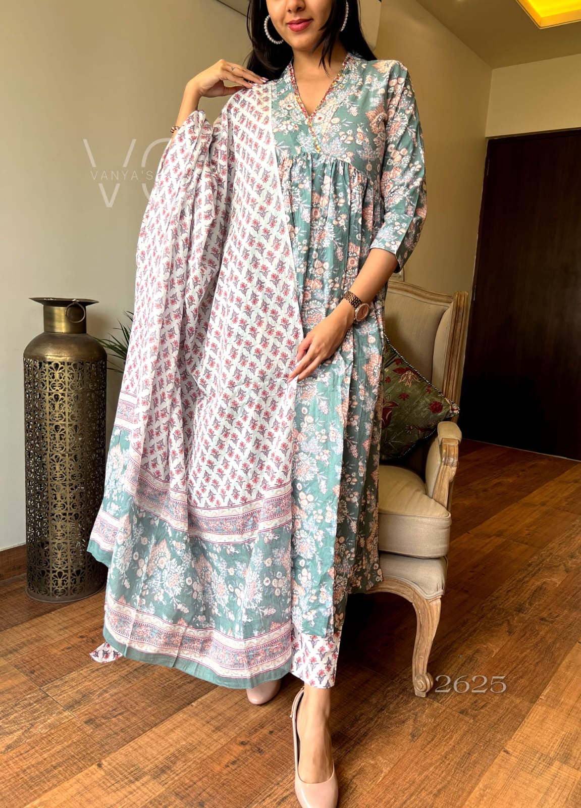 Pastel green Suit Set