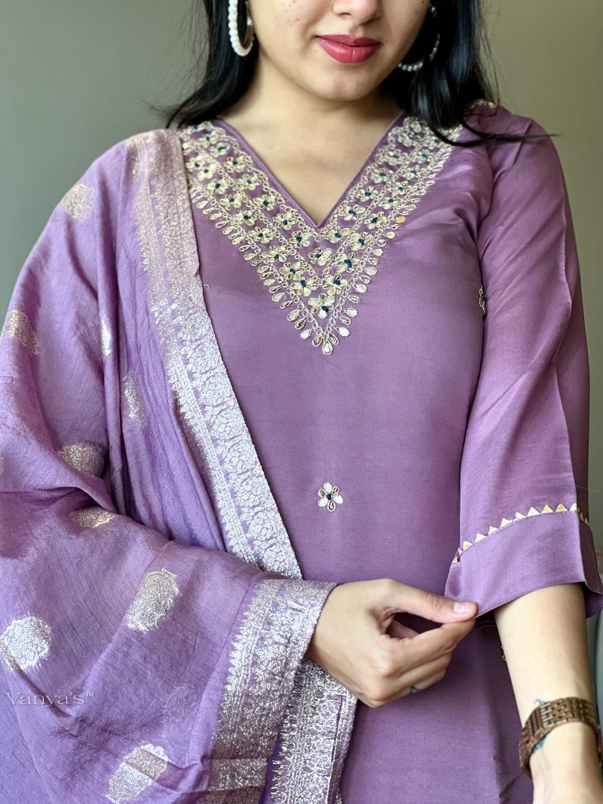 Mauve pink suit set