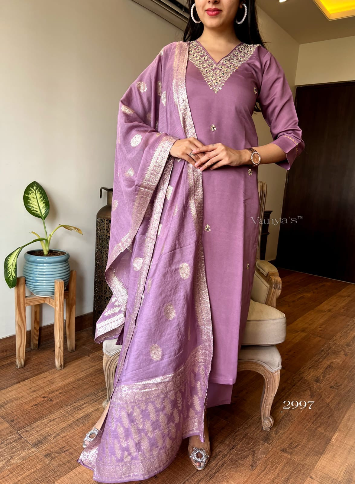 Mauve pink suit set