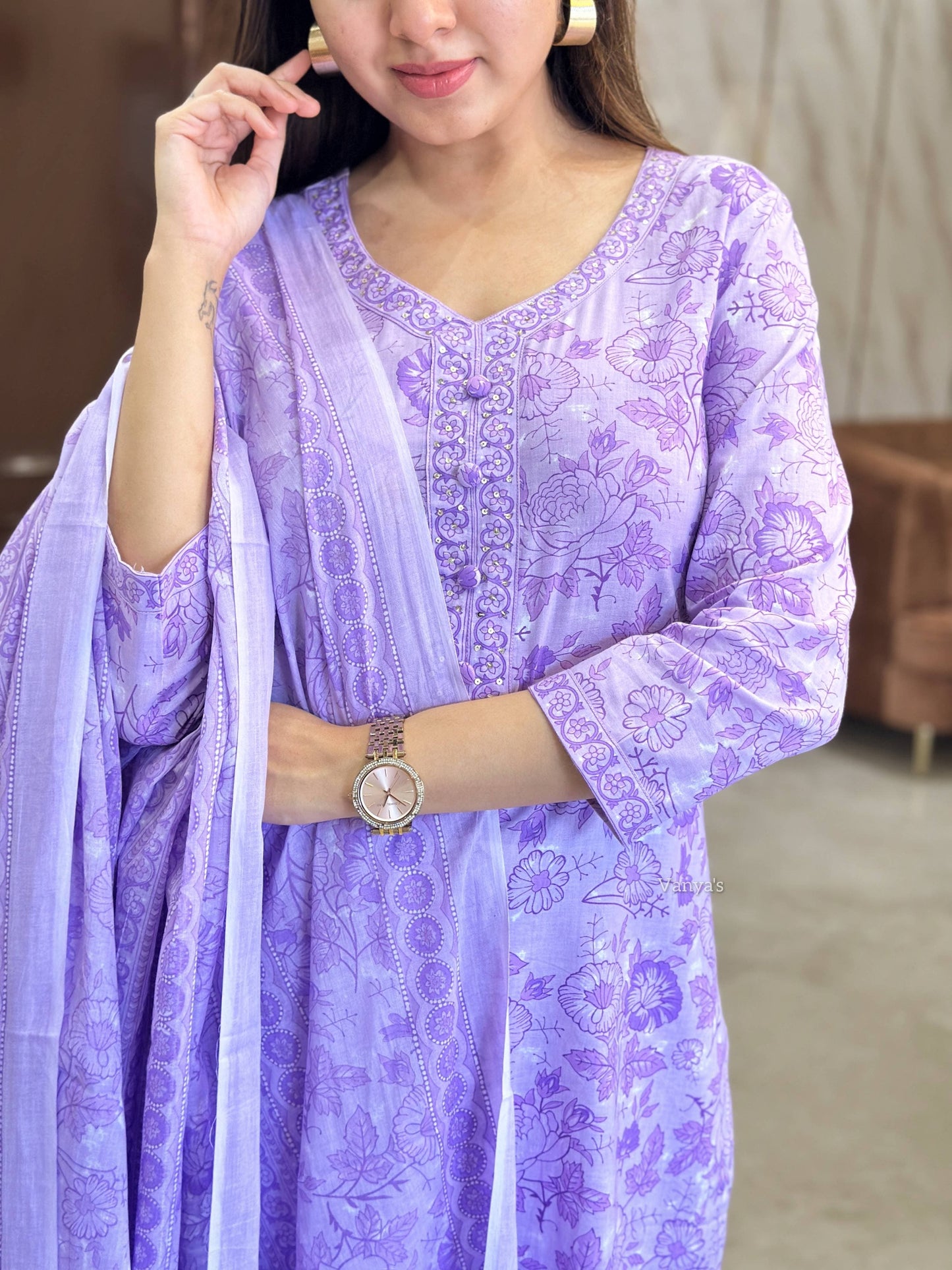 Lilac field Suit Set