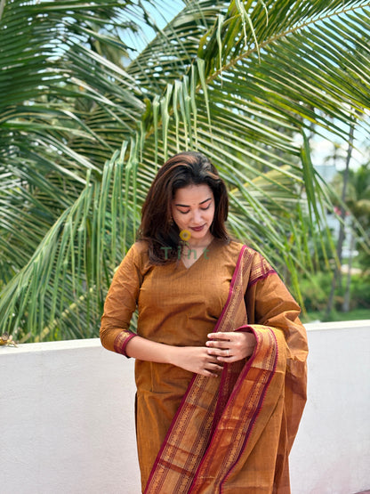 Manjal Veyil Kanchi Cotton Kurta dupatta